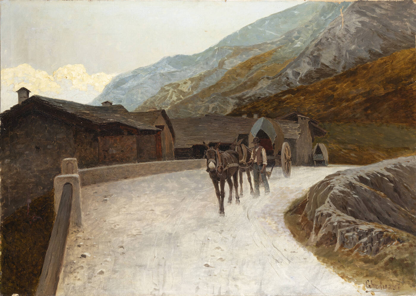UGO GHEDUZZI - 'Paesaggio montano'