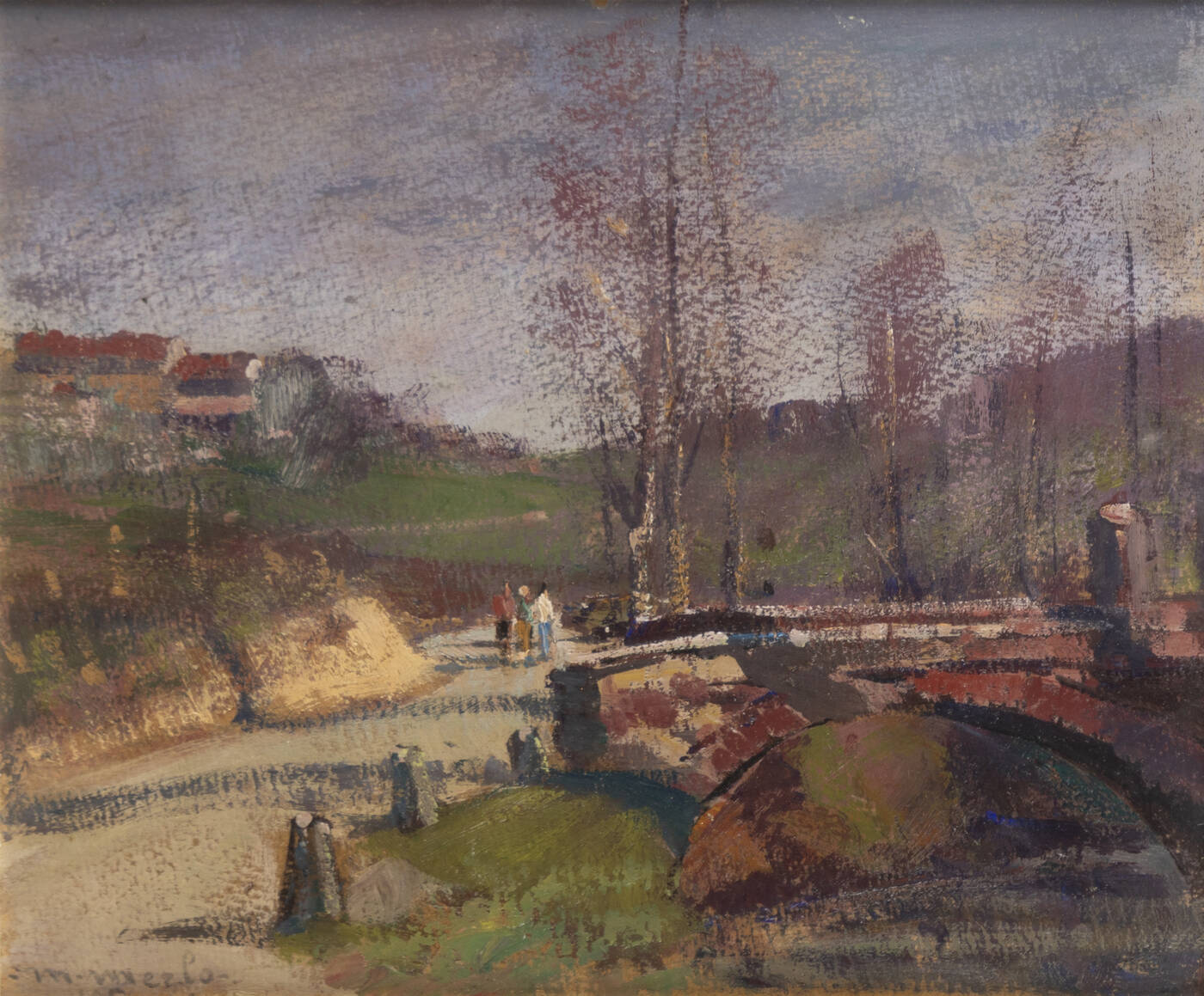 METELLO MERLO - 'Ponte Romantico', 1956
