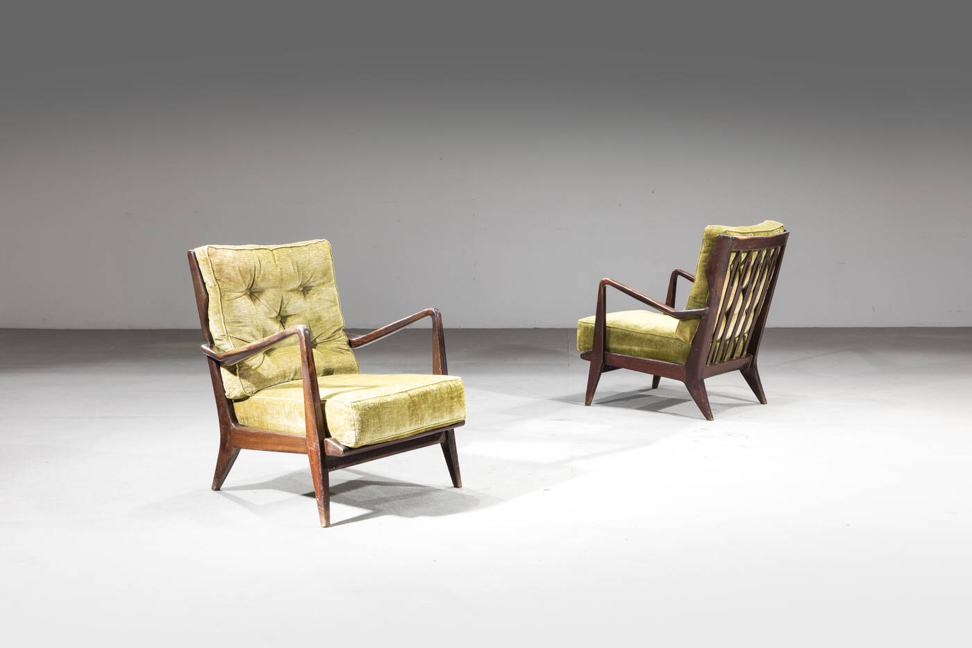 GIO PONTI - Coppia di poltrone mod. 516
