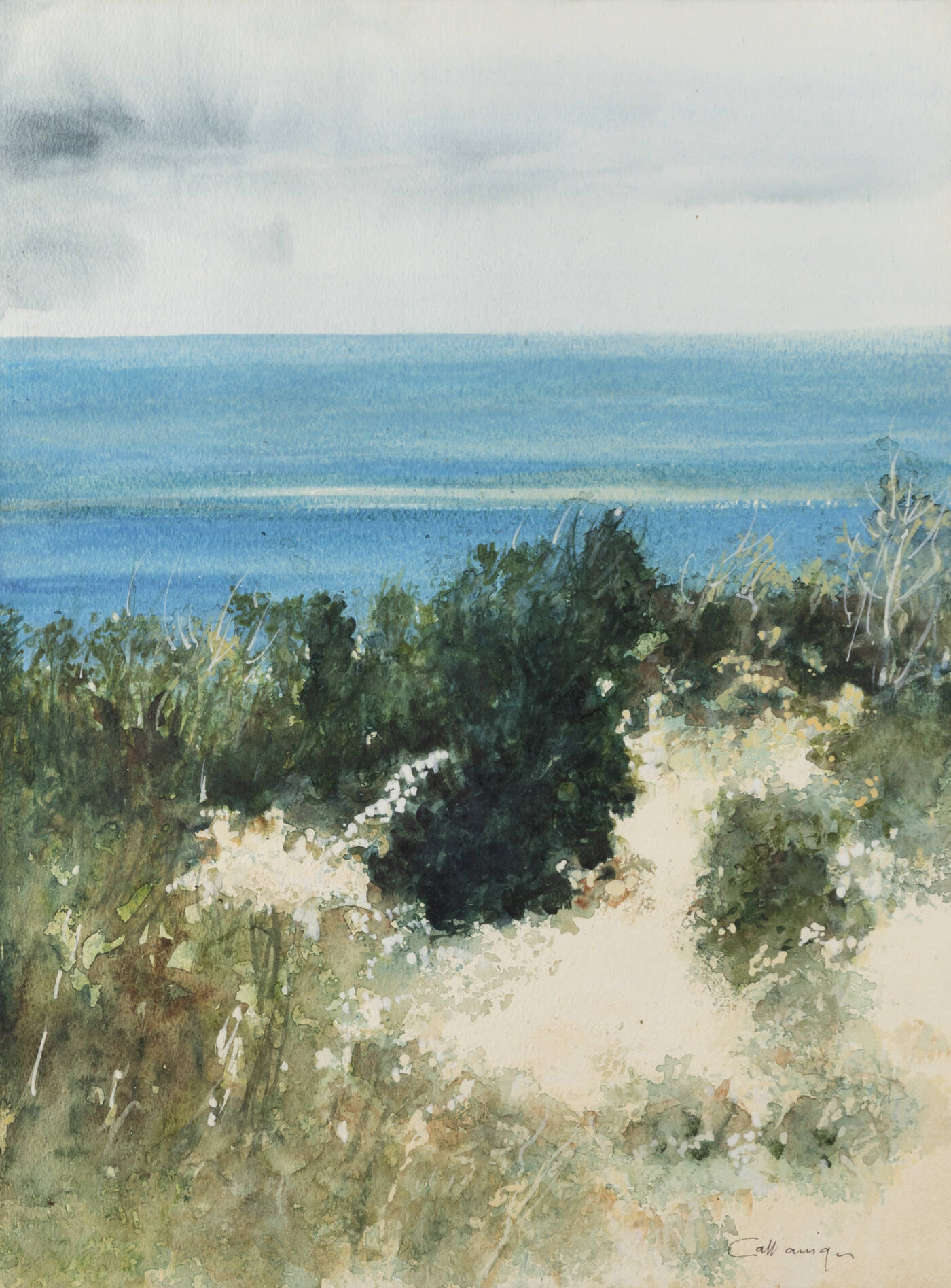 GIANCARLO CAZZANIGA - 'Veduta sul mare'