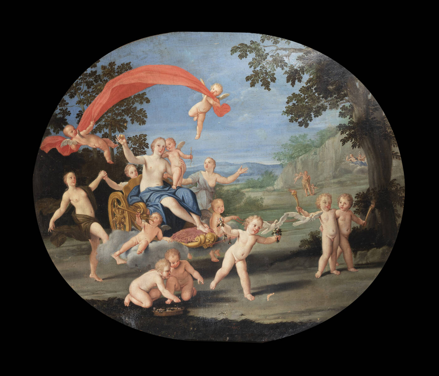 PITTORE ANONIMO - 'Allegoria della Primavera' XVIII secolo