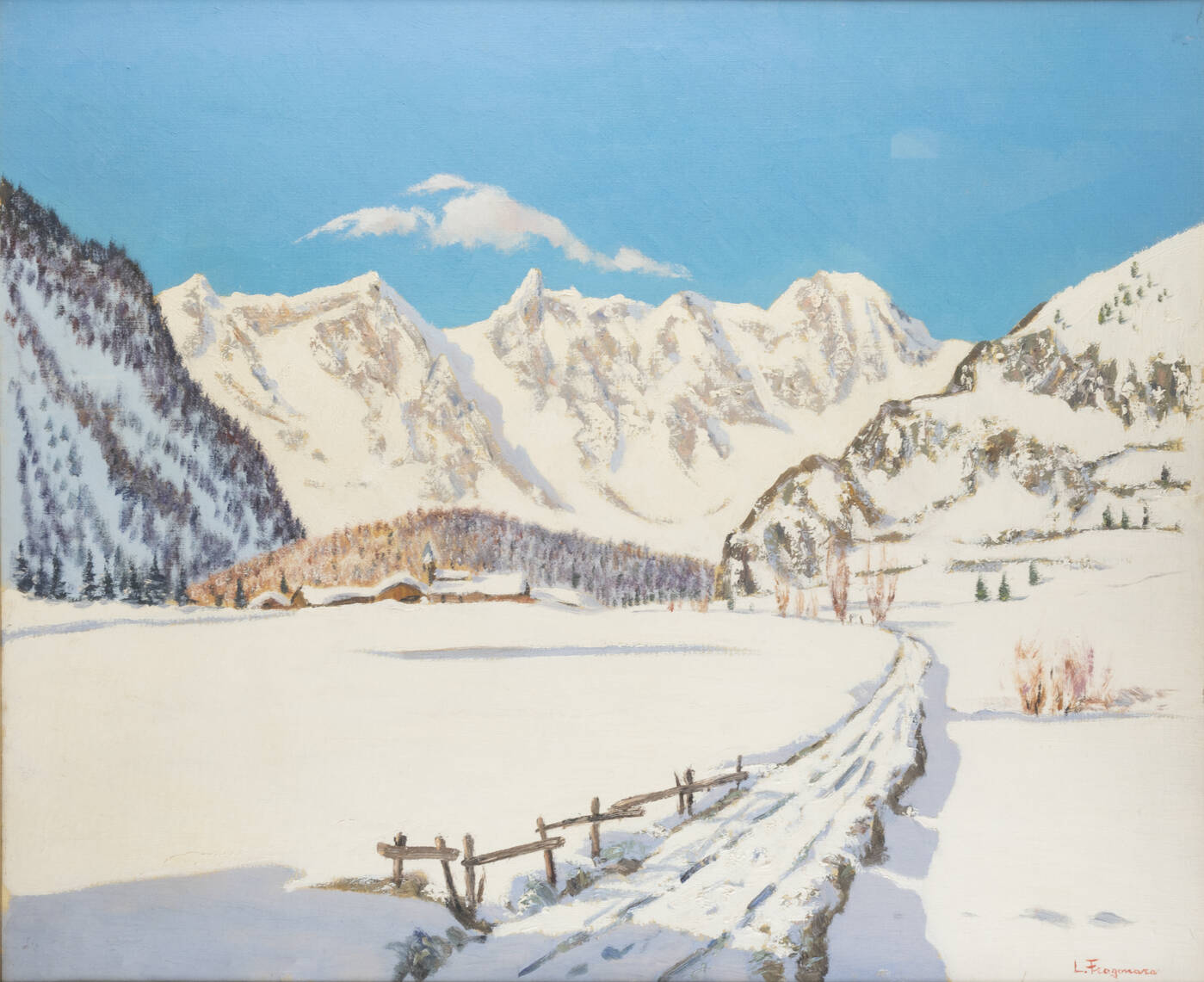 LUCIANO FREGONARA - 'Il Monte Bianco (da Verrand)'