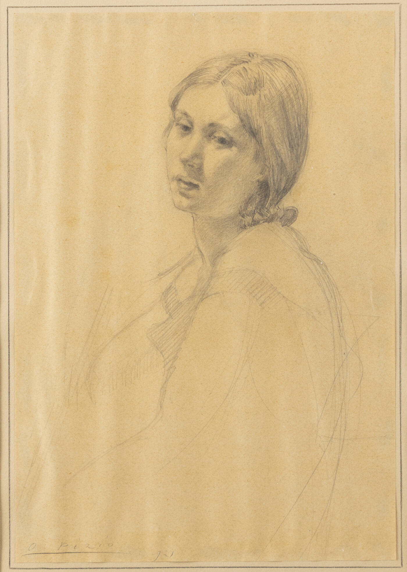 ORESTE PIZIO - 'Figura femminile' 1921