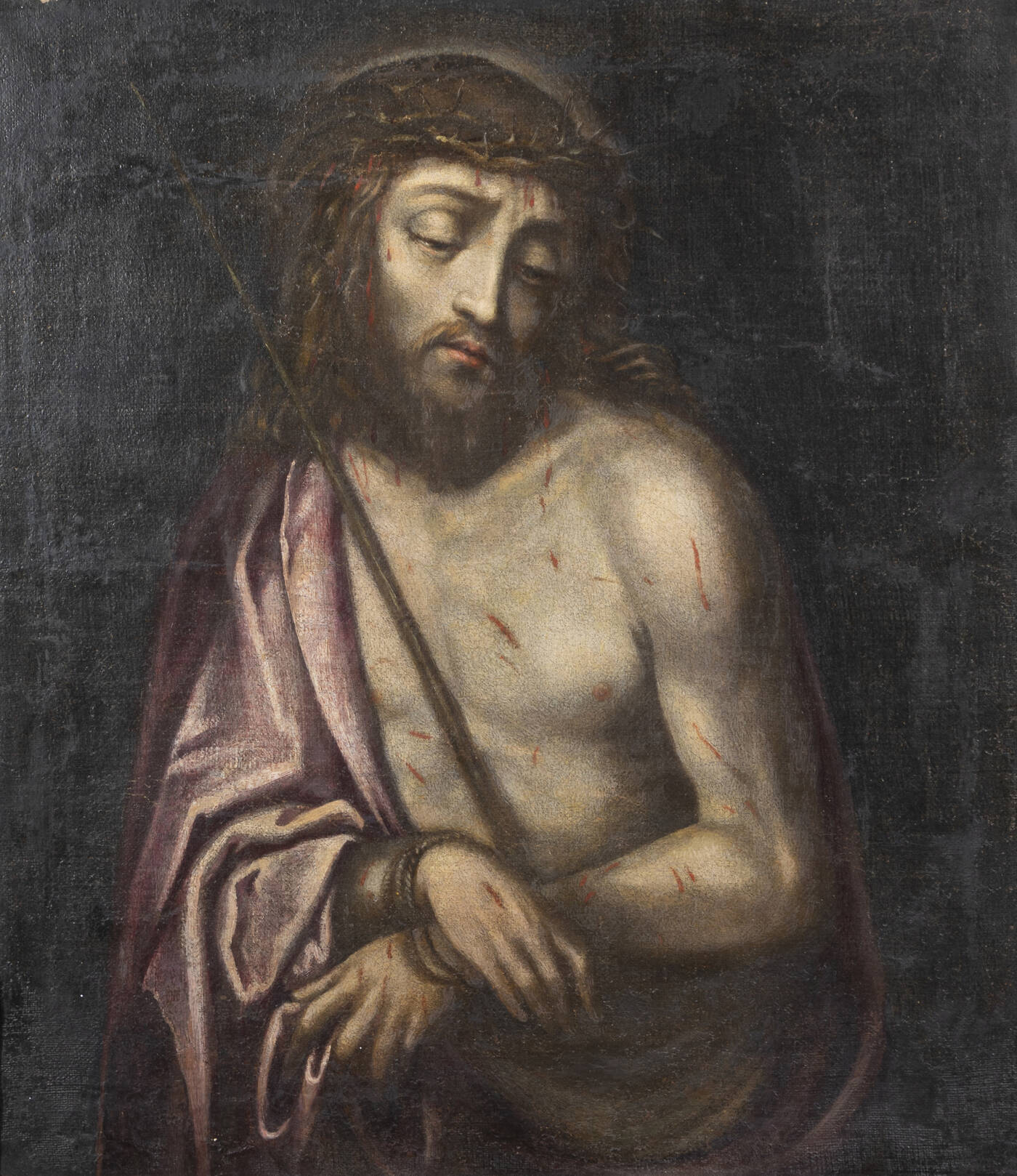 PITTORE ANONIMO - 'Ecce Homo' XVII secolo