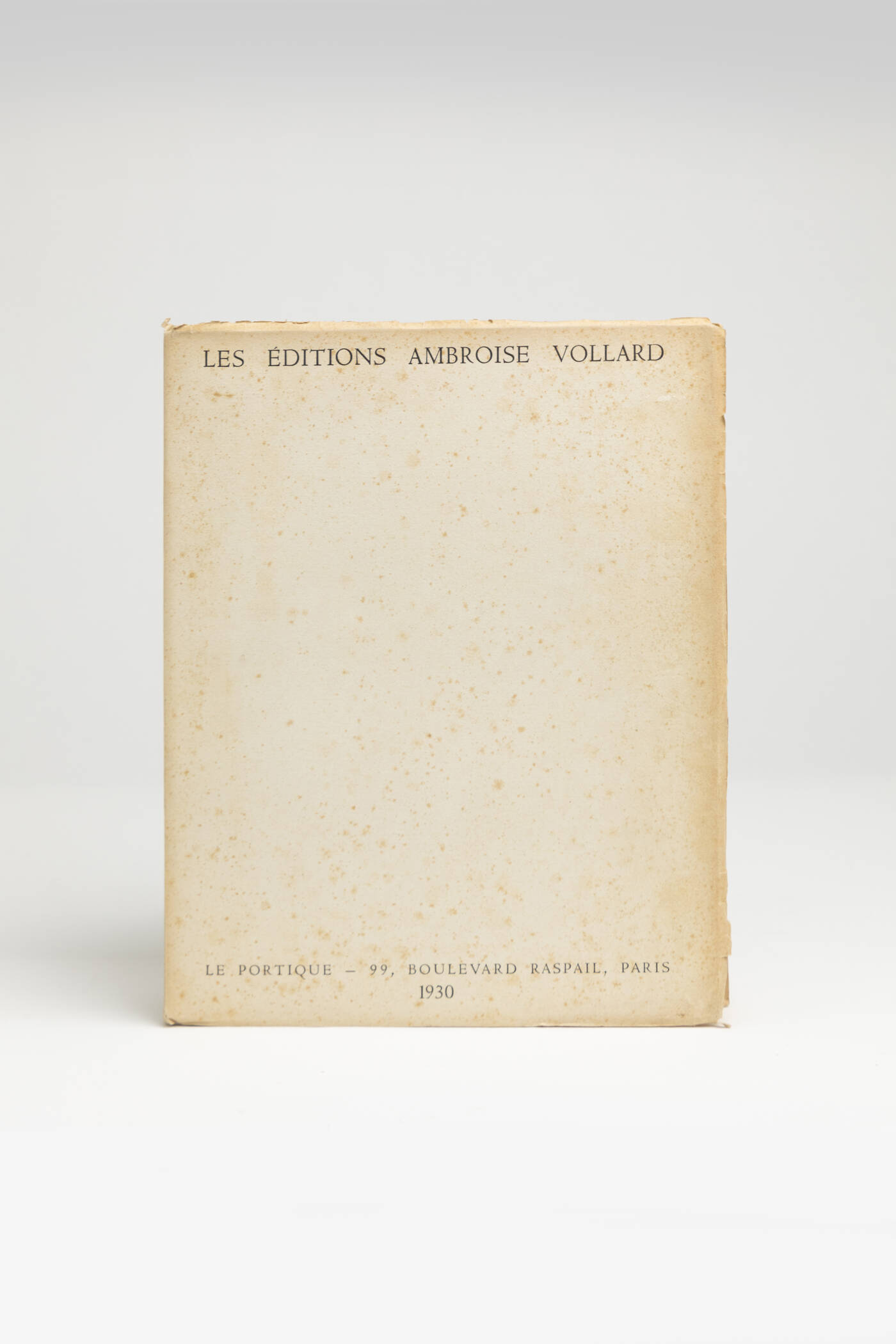  - 'Les éeditions ambroise vollard', 1930
