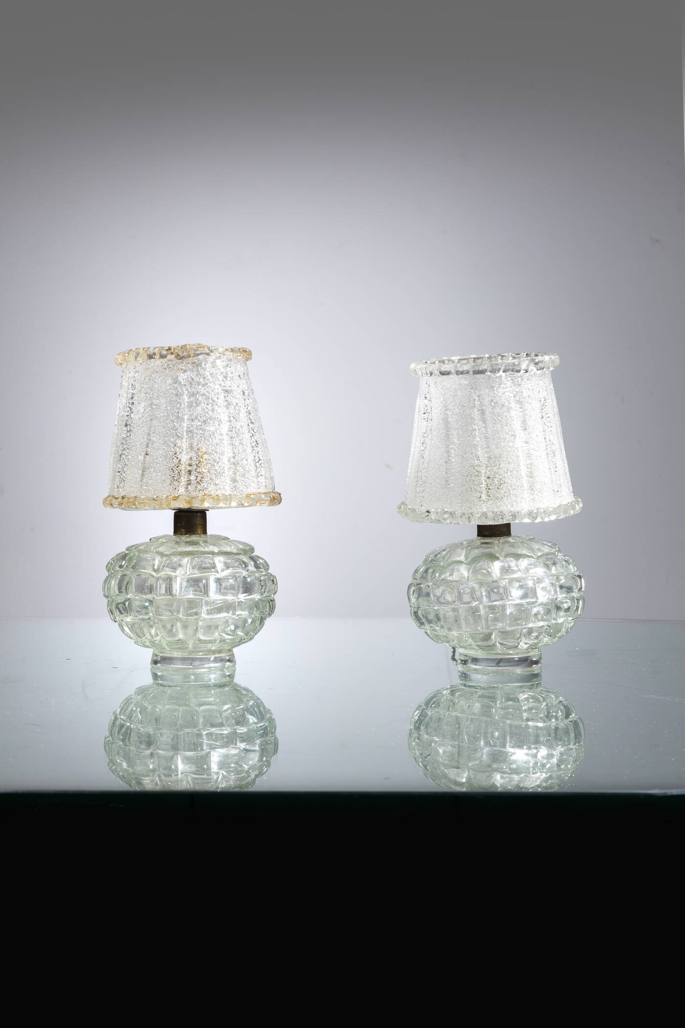 BAROVIER & TOSO - Coppia di lampade da tavolo