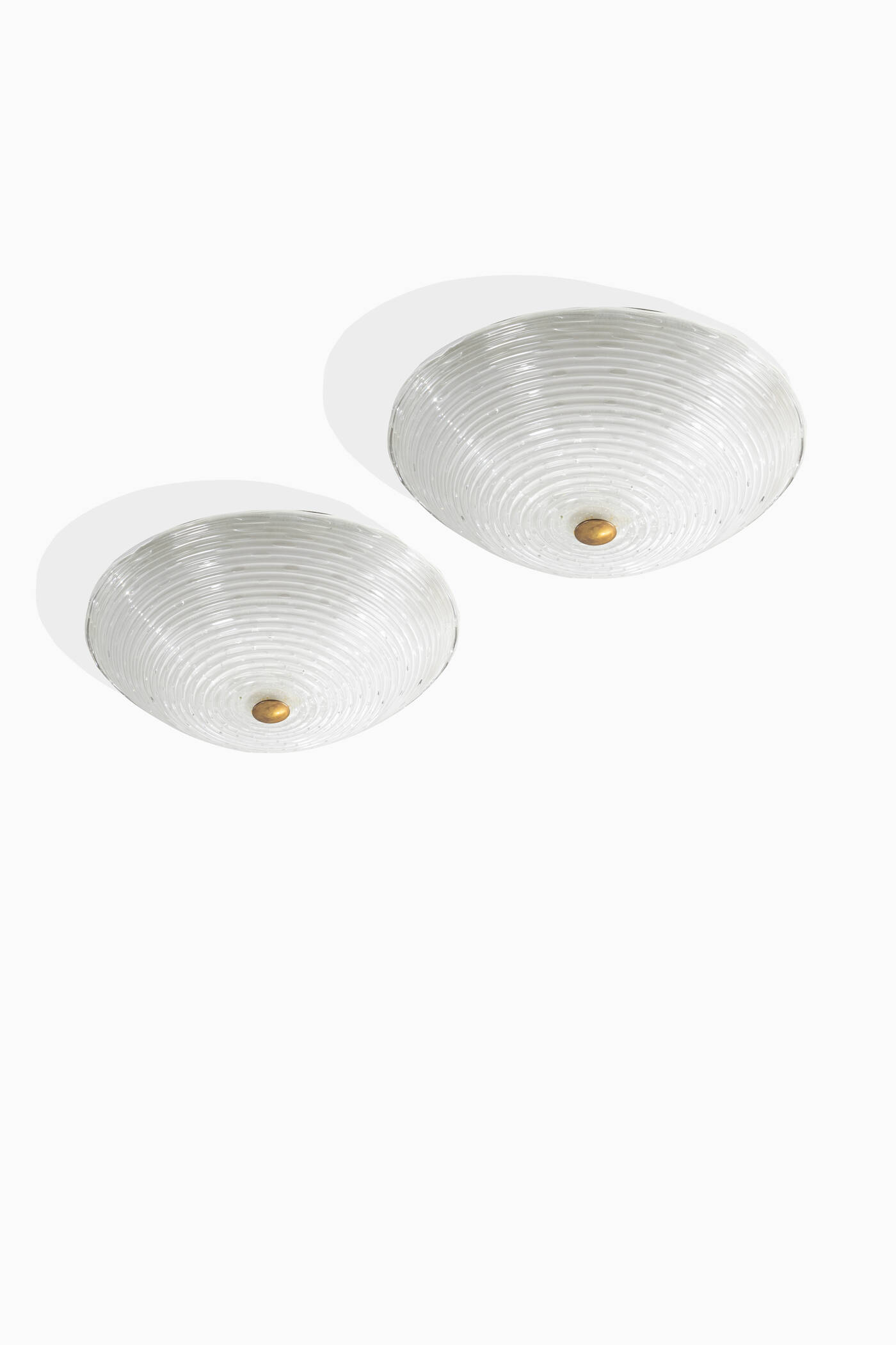 BAROVIER & TOSO - Coppia di lampade a plafone 