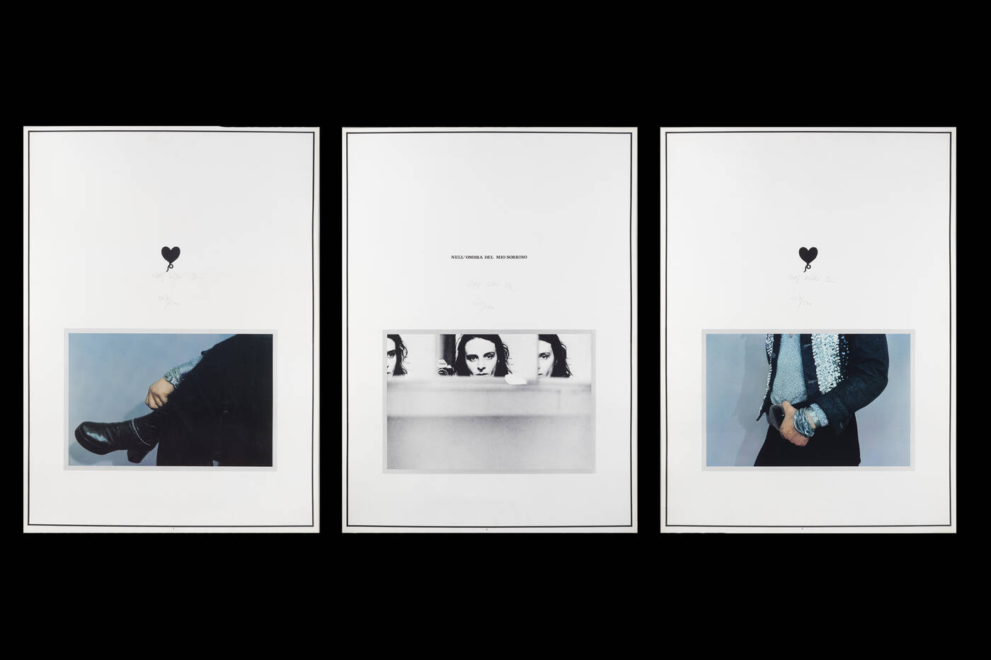 URS LUTHI - A) 'Nell'ombra del mio sorriso', 1972<br>B) 'Senza titolo', 1972<br>C) 'Senza titolo'. 1972