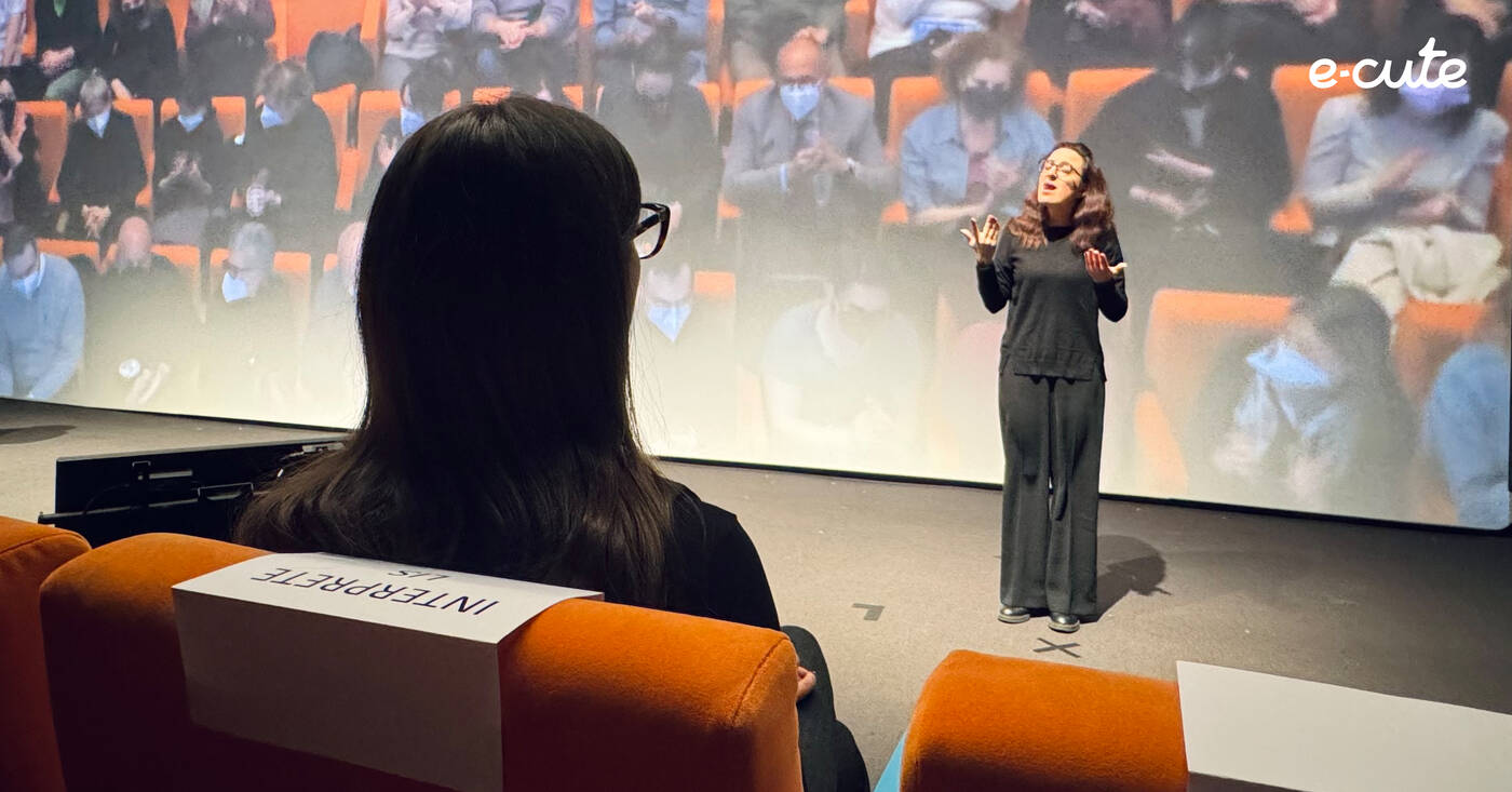 E-CUTE S.R.L. SOCIETA' BENEFIT - 'Un posto in prima fila: accanto a chi interpreta LIS'