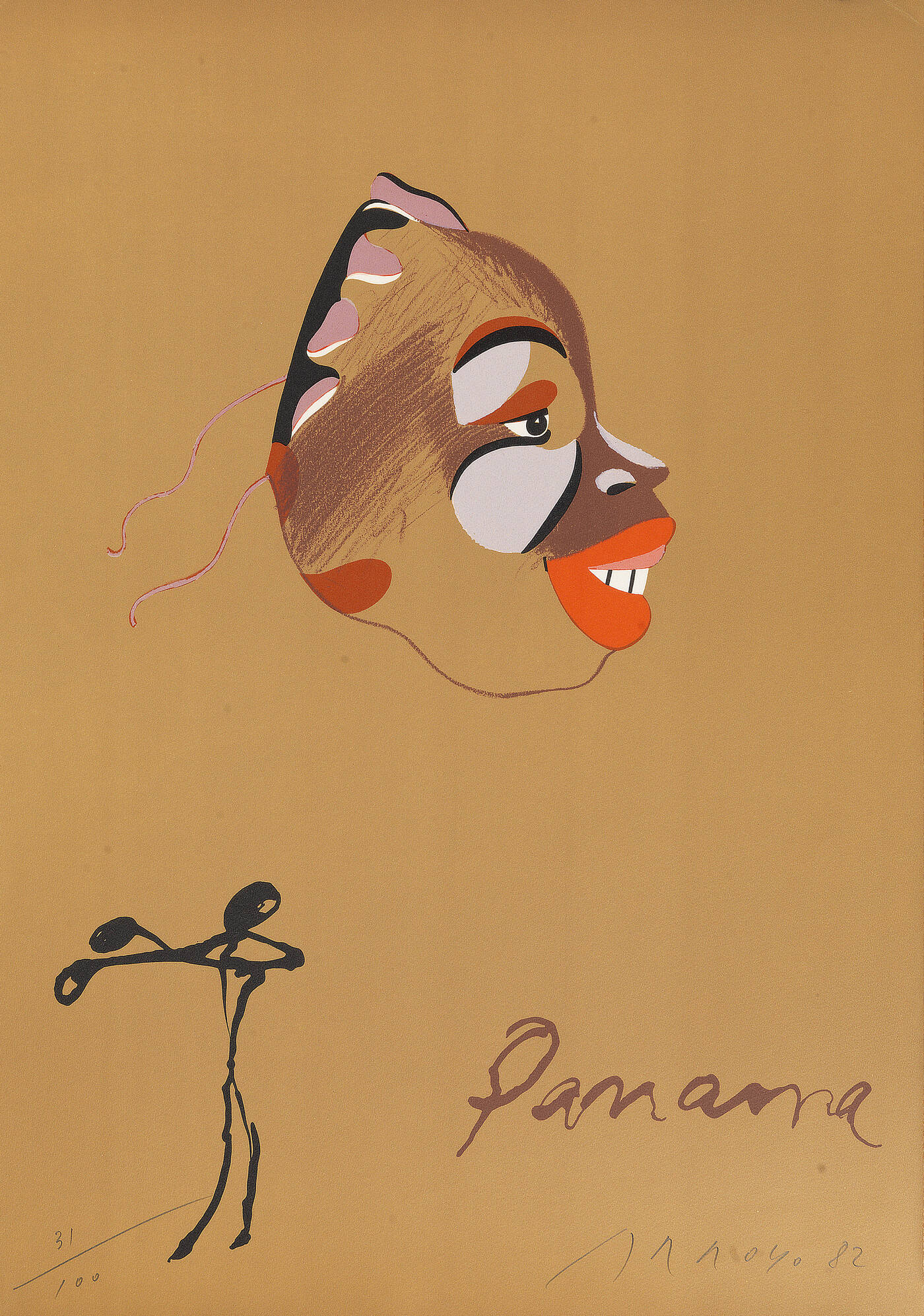 EDUARDO ARROYO - 'Panama' 1982