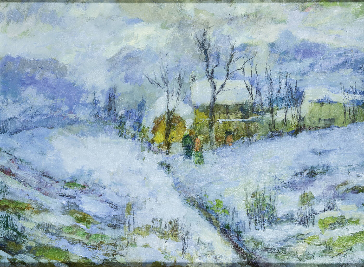 GIUSEPPE SACHERI - 'Paesaggio innevato'