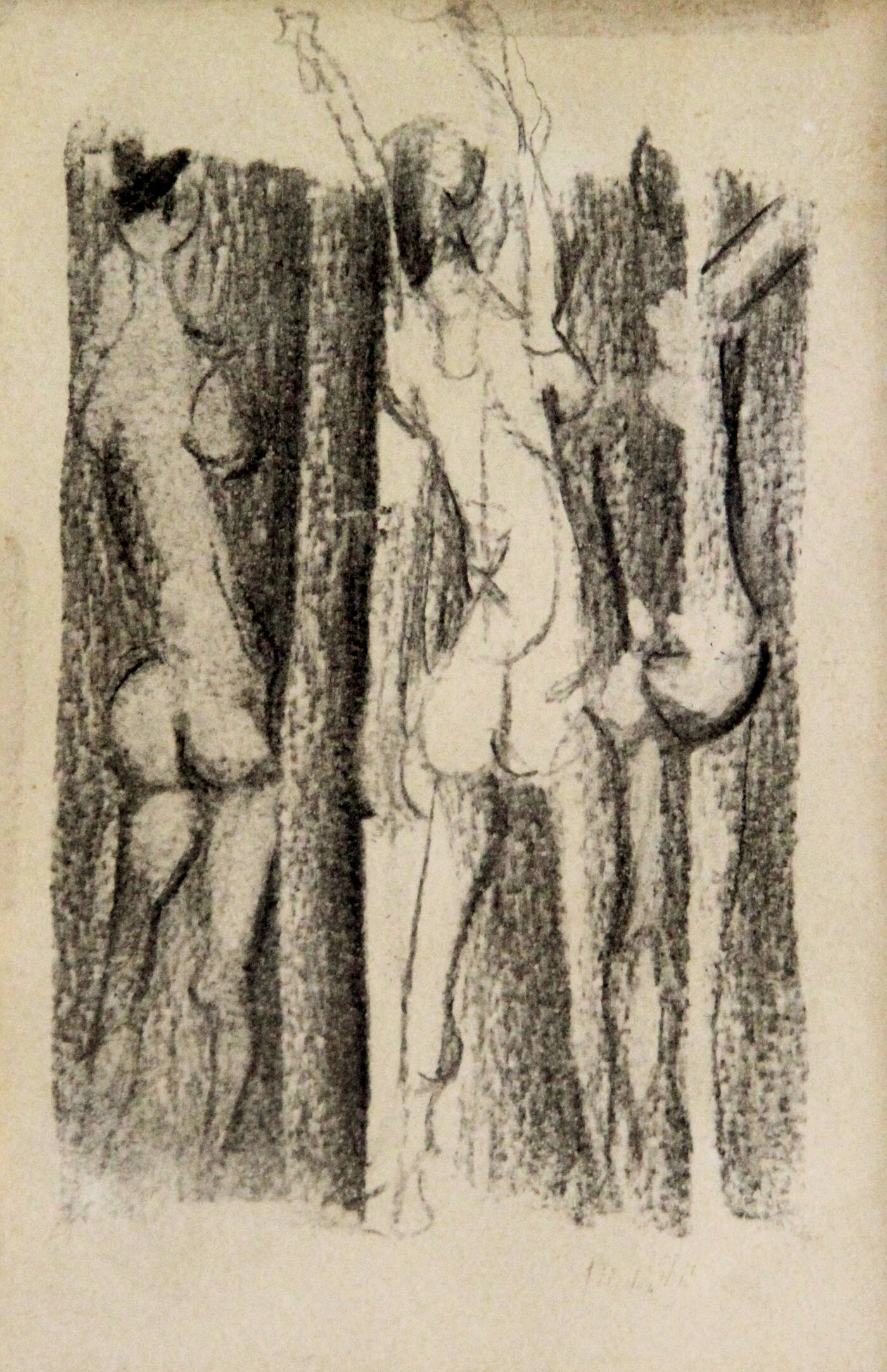 FAUSTO PIRANDELLO - 'Bagnanti' 1957