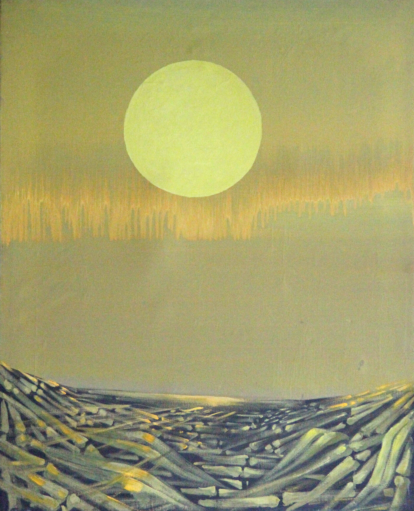 CESARE PEVERELLI - 'Campo di canne' anni '970