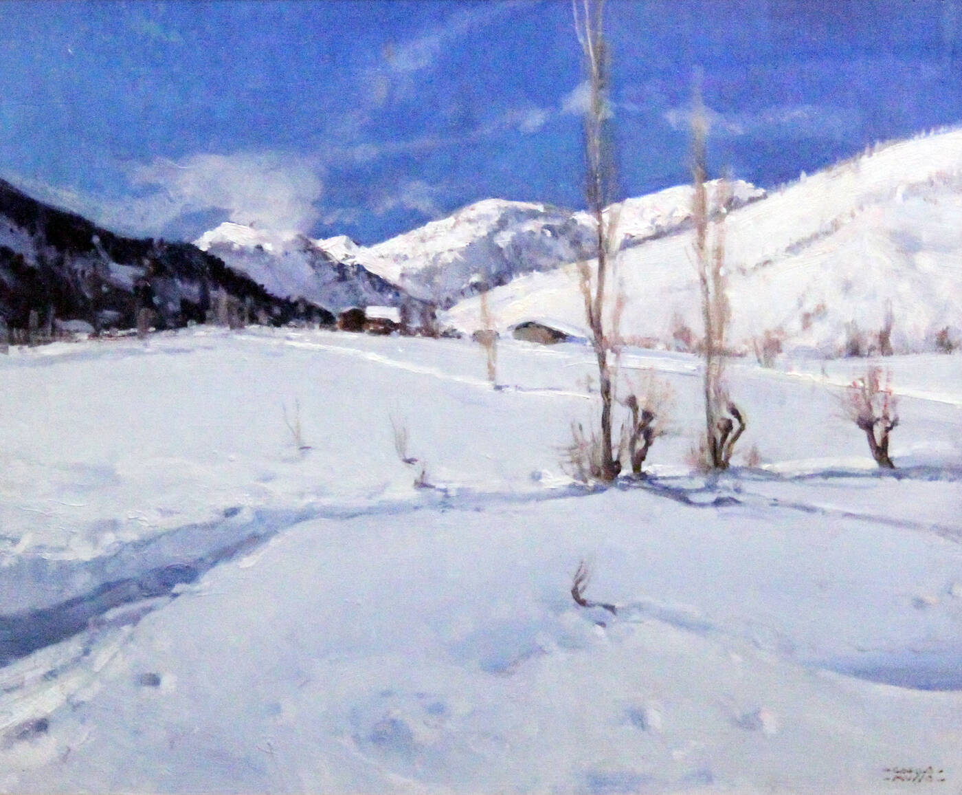 CARLO MUSSO - 'Paesaggio innevato'