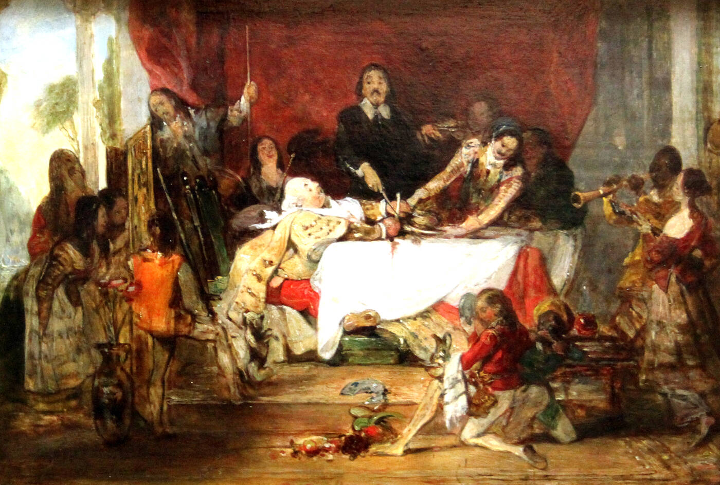 STEFANOFF (attribuito a) - 'L'abbuffata'