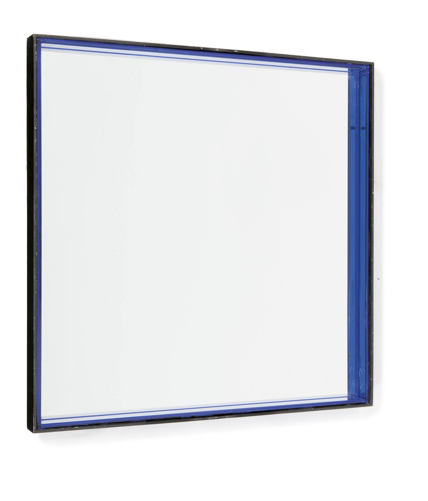 FONTANA ARTE - Mod. 1928<br>Specchiera con cornice in metallo, strisce interne in cristallo specchiato.