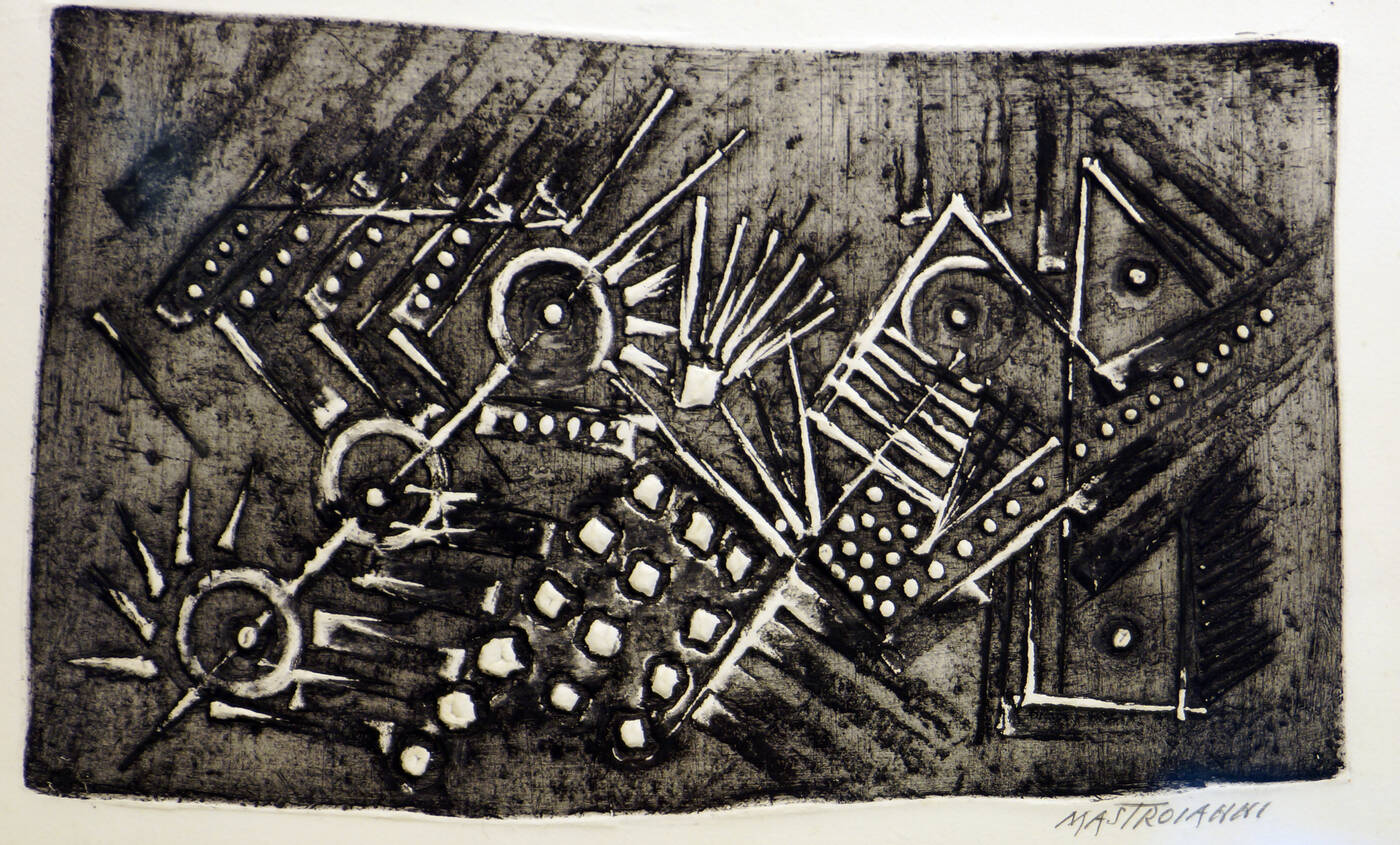 UMBERTO MASTROIANNI - 'Composizione astratta'