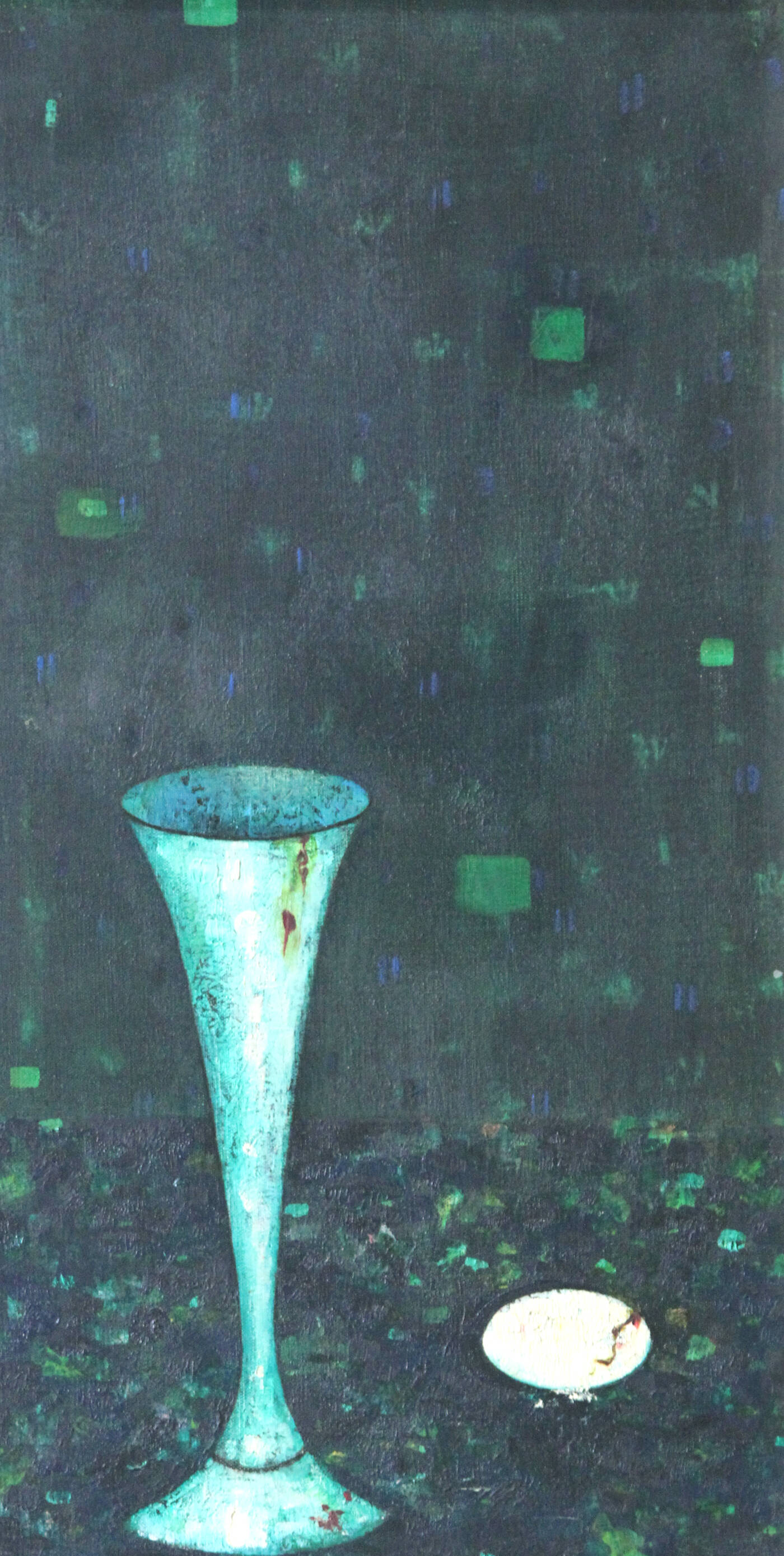 ENRICO COLOMBOTTO ROSSO - 'Il bicchiere e l'uovo' primi anni '960