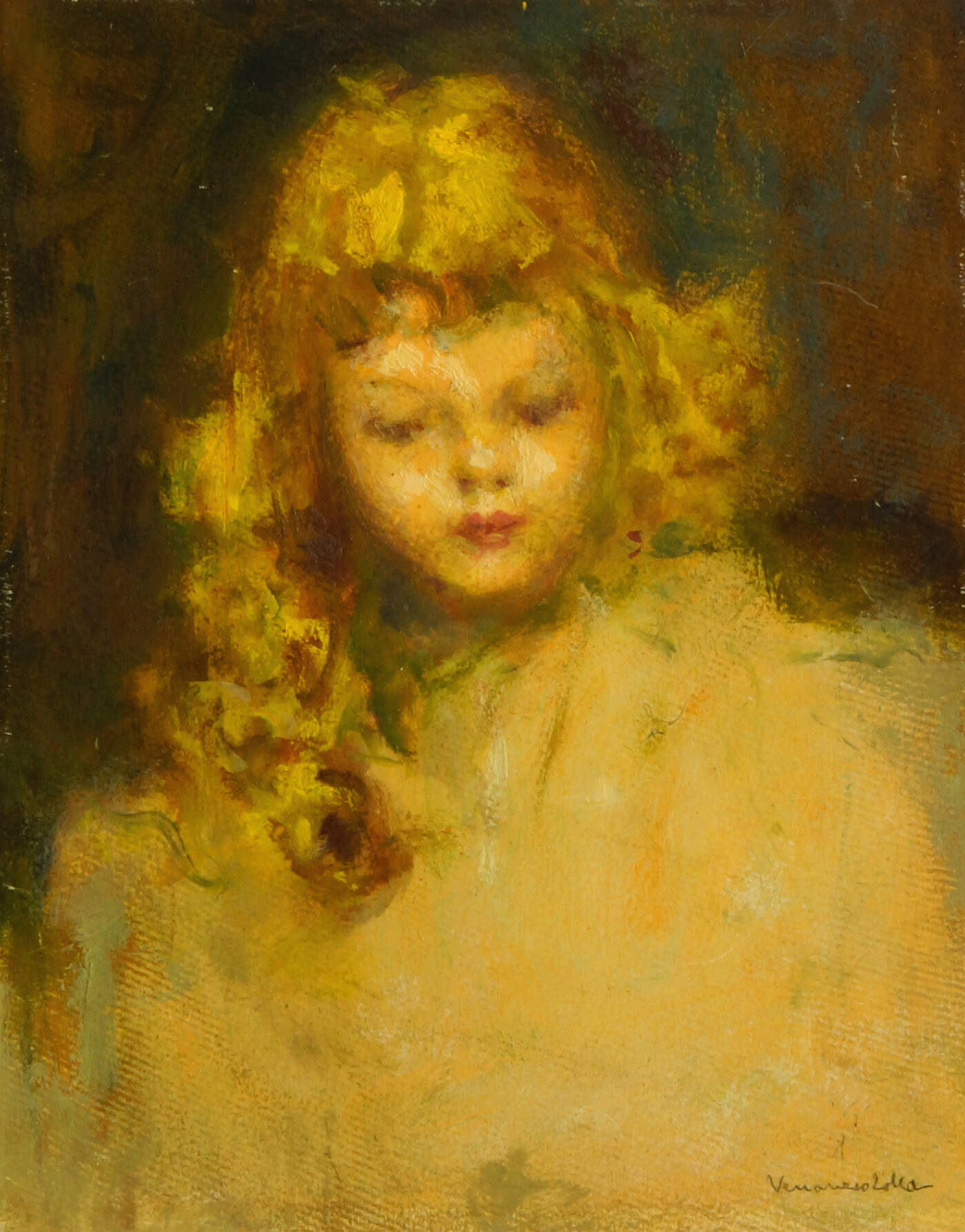 VENANZIO ZOLLA - 'Ritratto della figlia'