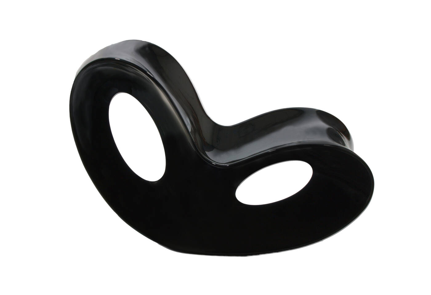 RON ARAD - Voido<br>Poltrona a dondolo in polietilene colorato lucido.