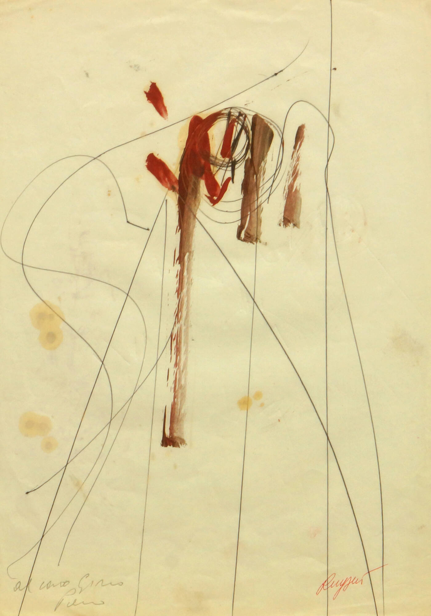 PIERO RUGGERI - 'Senza titolo' fine anni '950