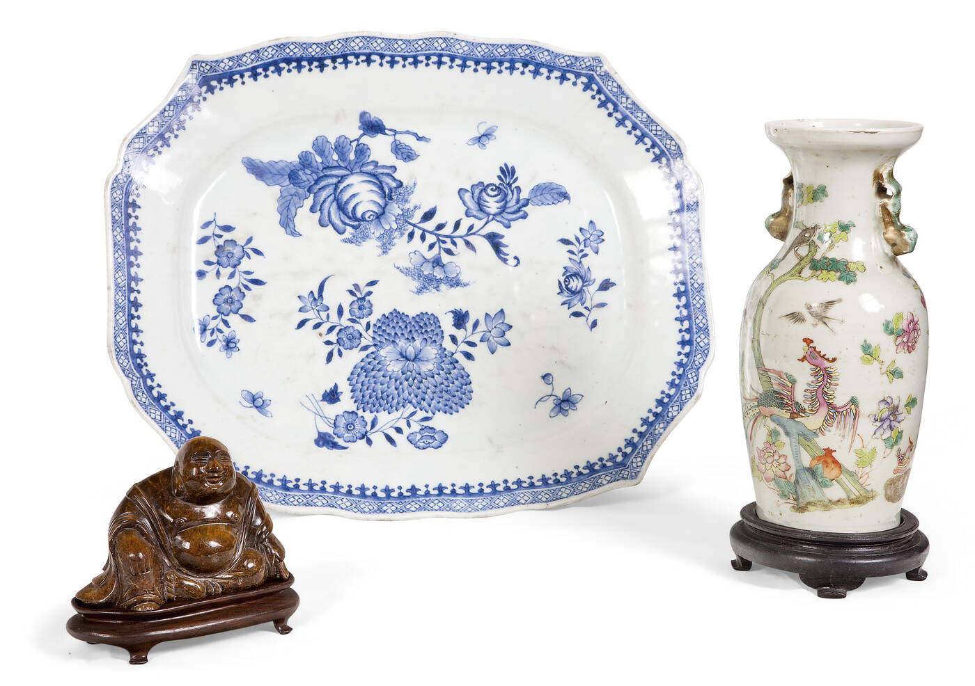 LOTTO DI TRE OGGETTI ORIENTALI