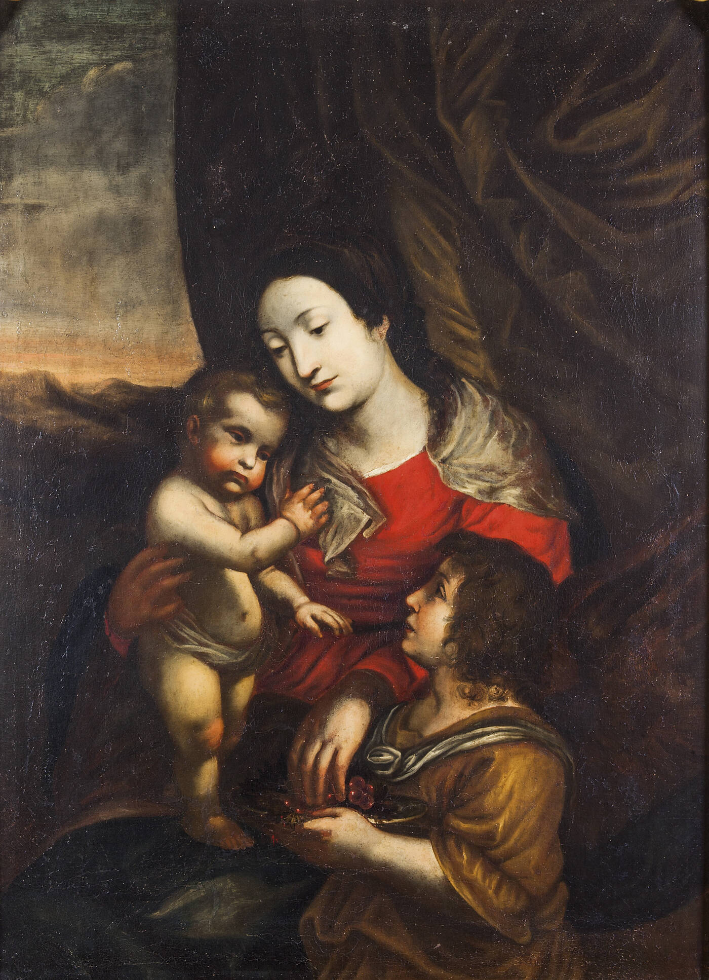 PITTORE ANONIMO DEL XVII SECOLO  - 'Madonna con Bambino'