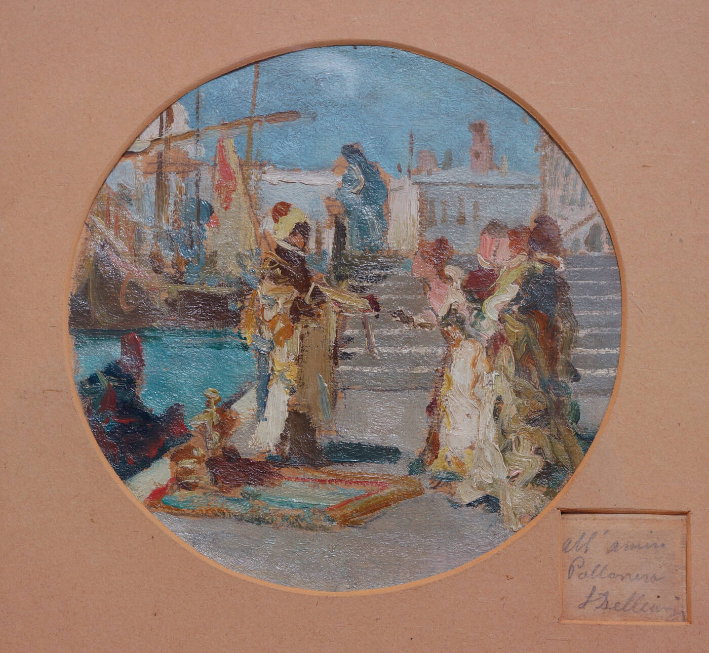 LORENZO DELLEANI - 'Venezia - Scena in costume'