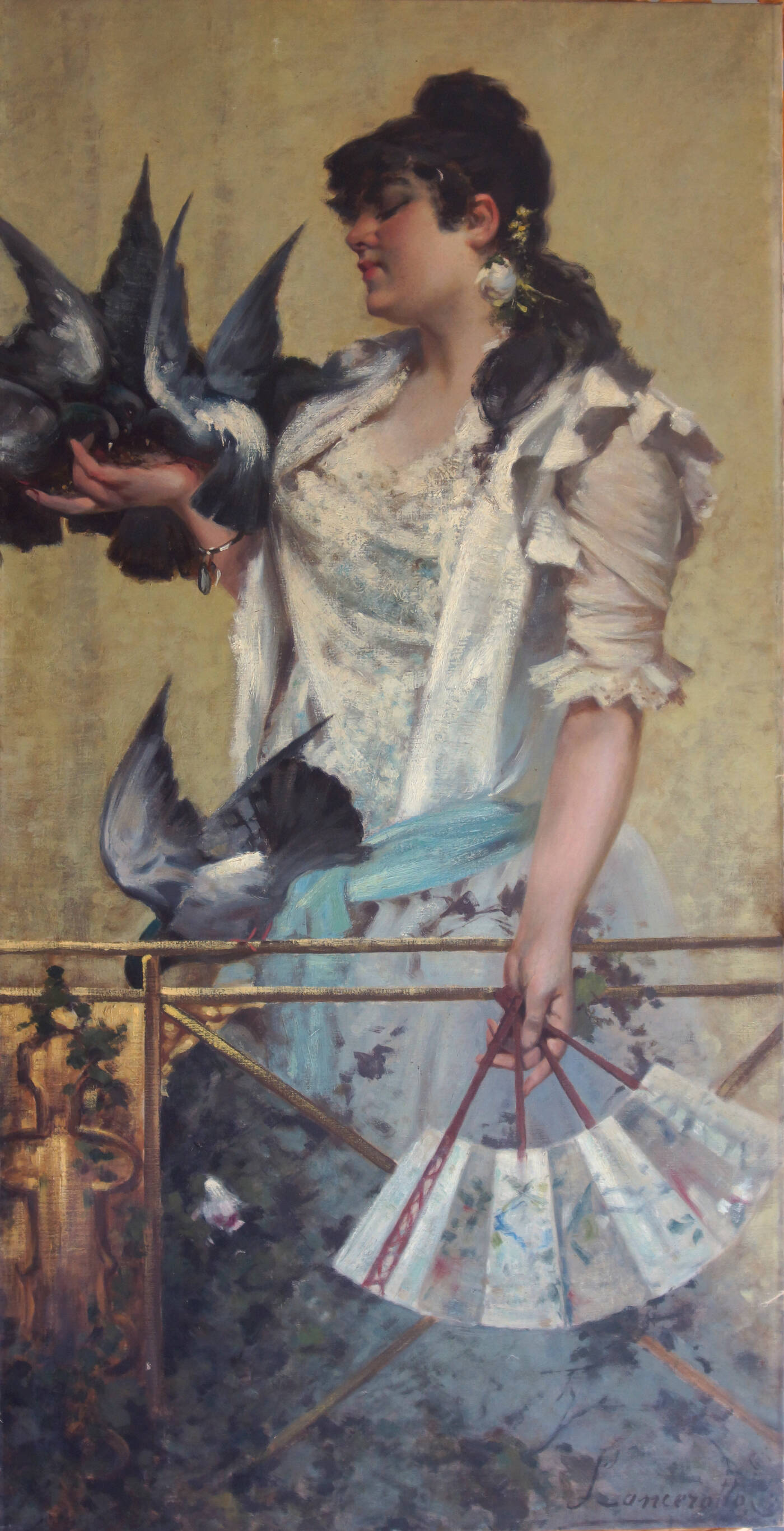 EGISTO LANCEROTTO - 'Nourriture des pigeons'