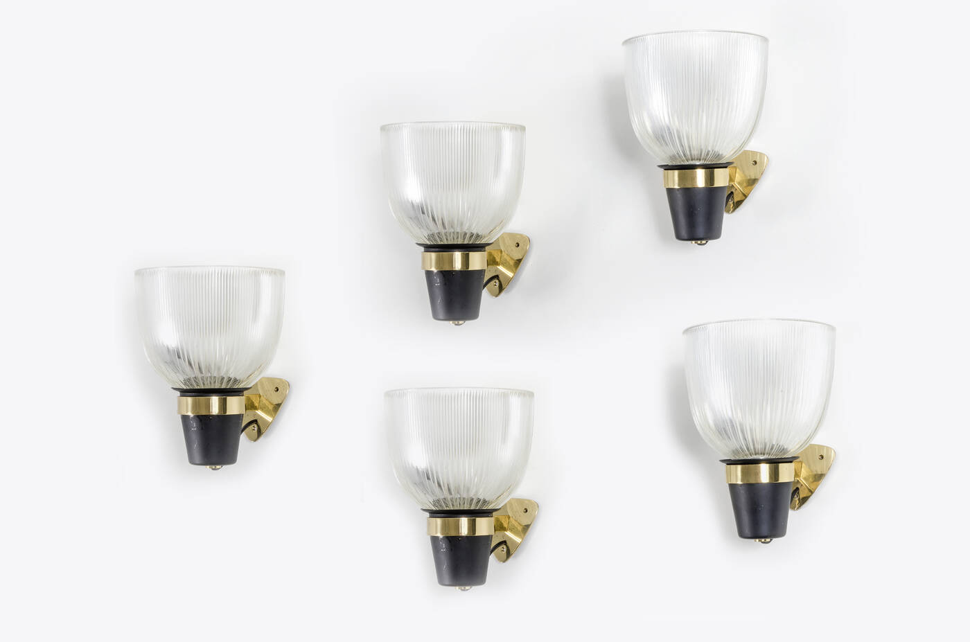 IGNAZIO GARDELLA - Cinque appliques modello 'LP5' 