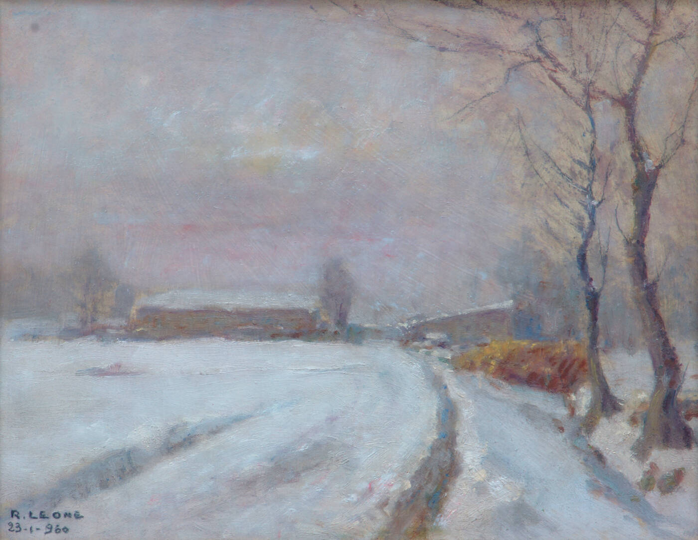 ROBERTO LEONE - 'Bagliori invernali' 1960