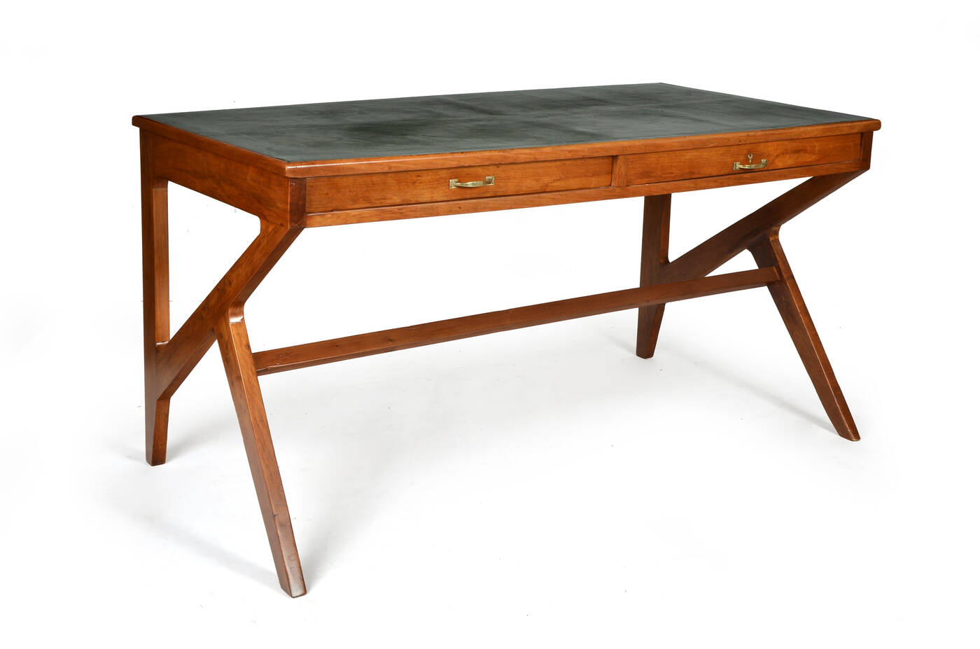 MELCHIORRE BEGA, attribuito - Scrivania in legno laccato piano in laminato e