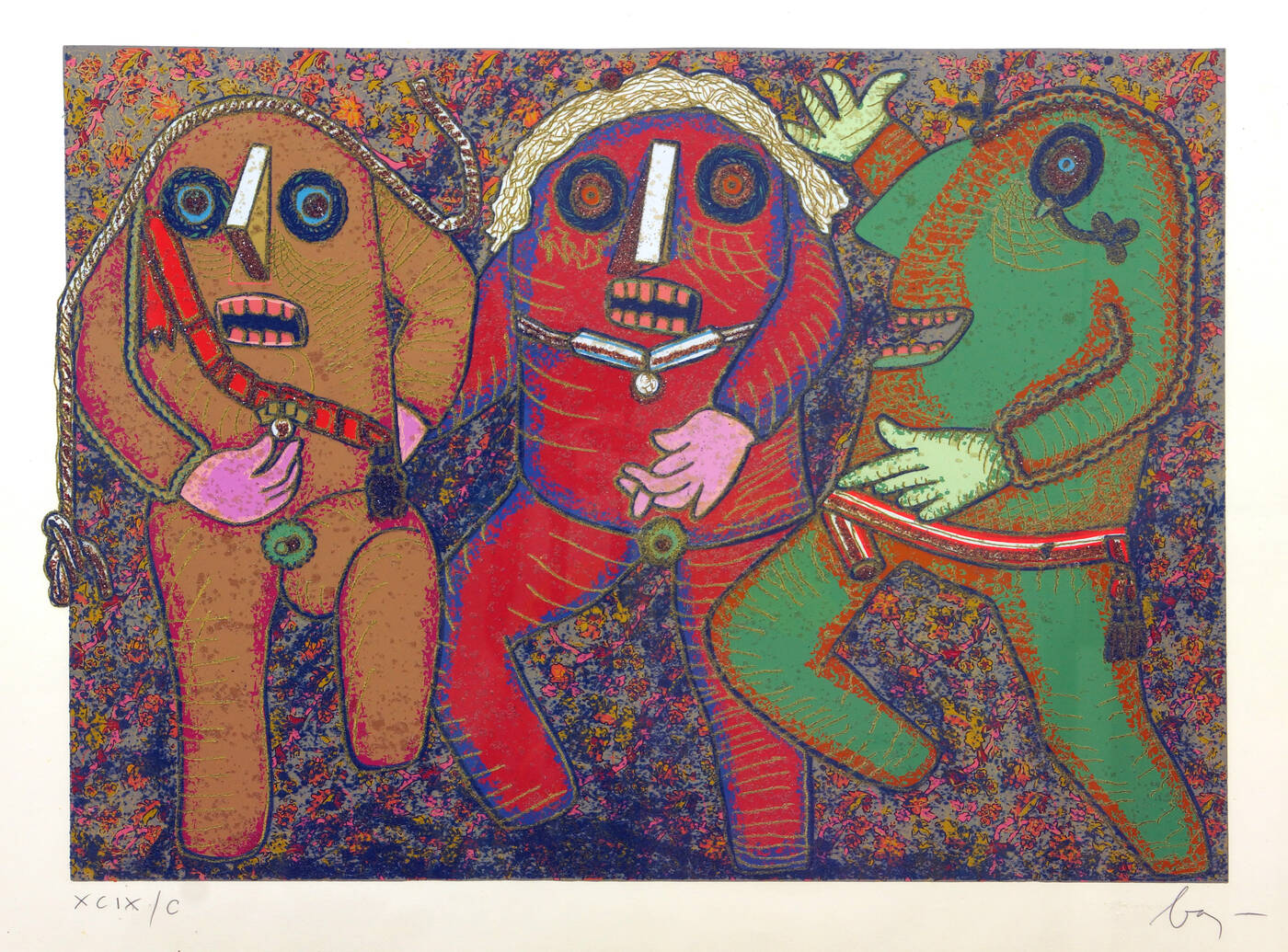 ENRICO BAJ - 'Passo di danza' 1977