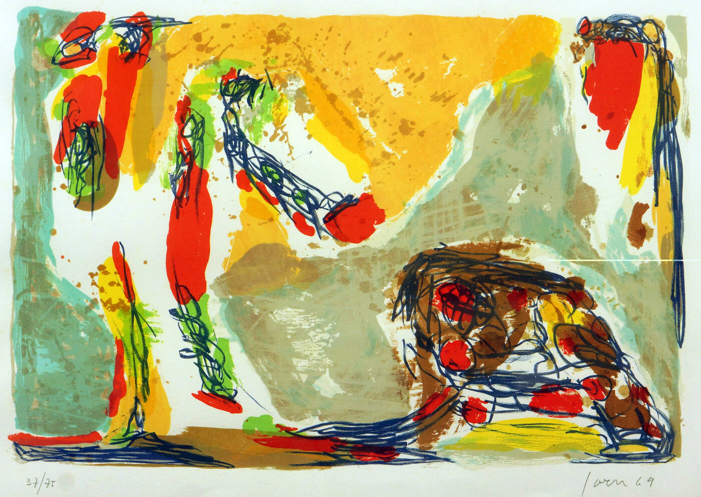 ASGER JORN - 'Senza titolo' 1969