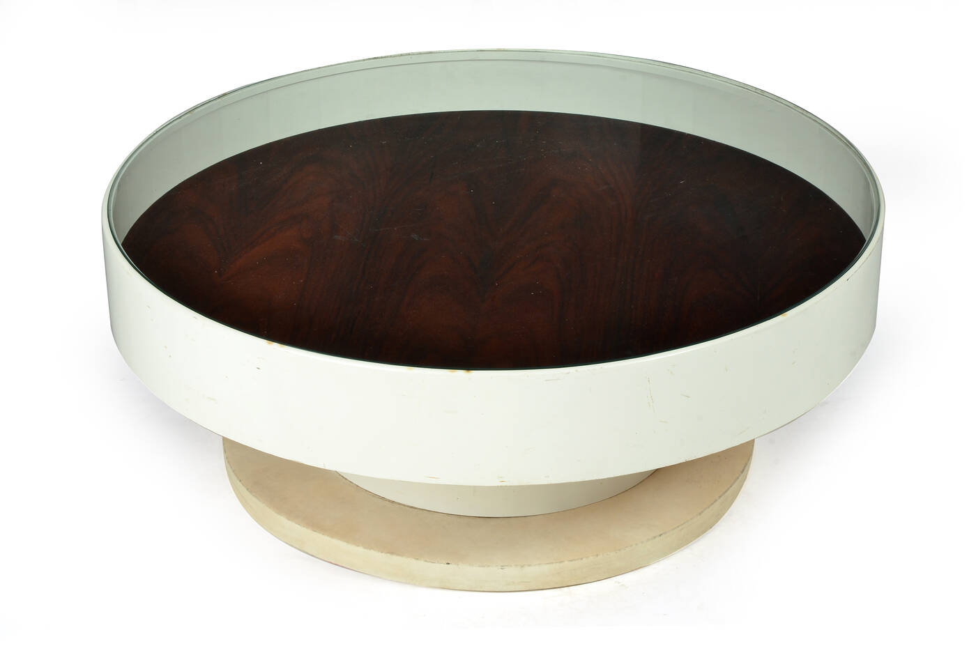 PRODUZIONE ITALIANA - Tavolino con struttura in legno laccato,