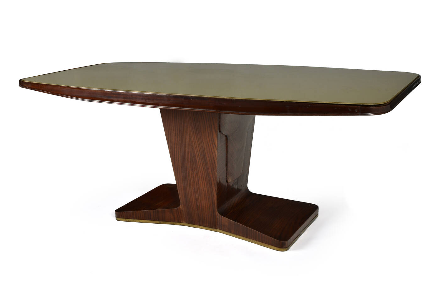 DASSI - Tavolo da pranzo in legno verniciato, profili in 