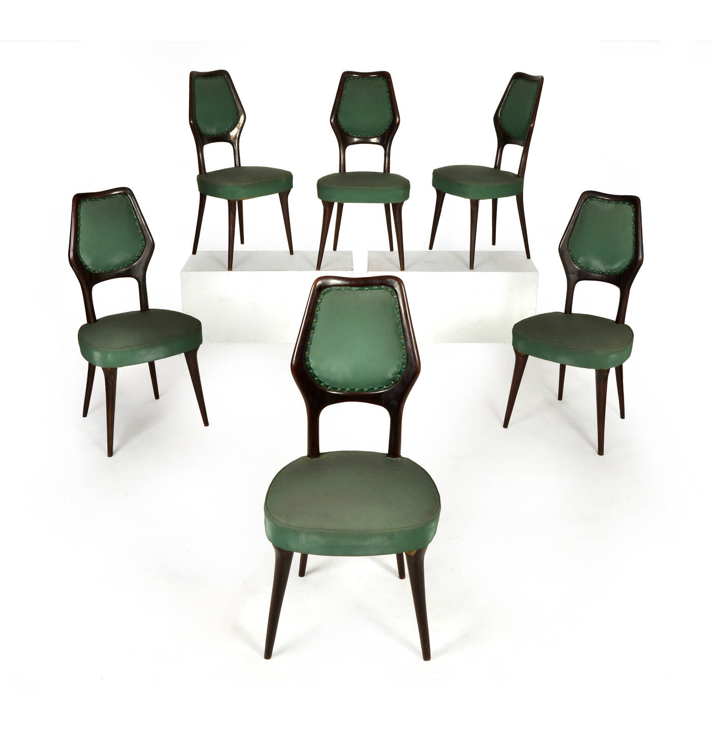 DASSI - Sei sedie in legno verniciato,