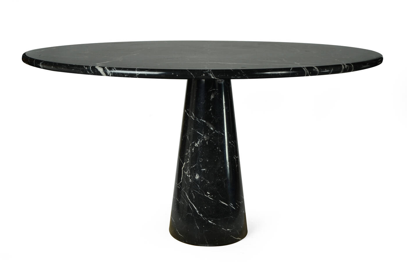 MANGIAROTTI ANGELO, attribuito - Tavolo in marmo nero Marquinia 