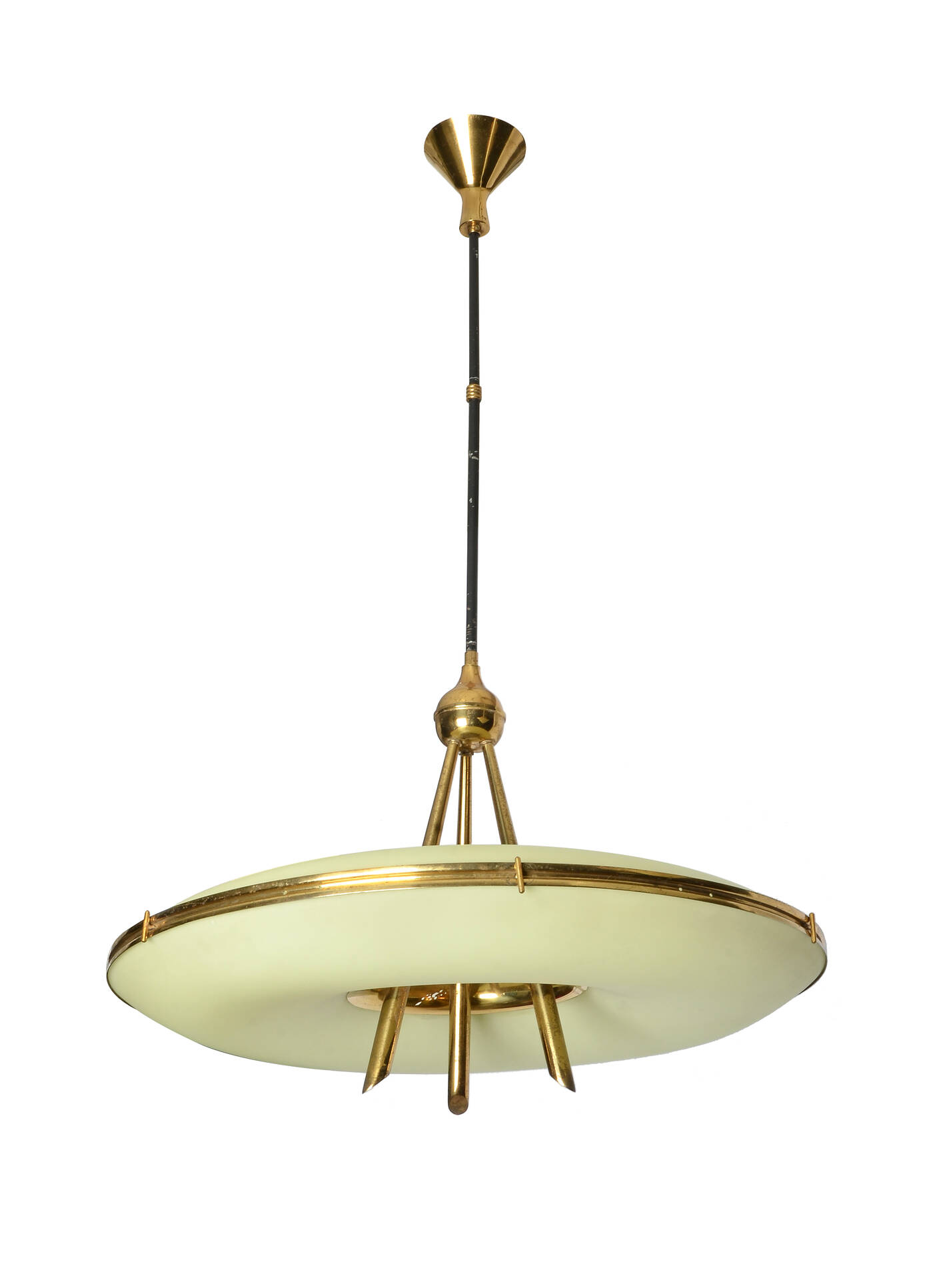 STILNOVO - Lampada a sospensione con struttura in ottone