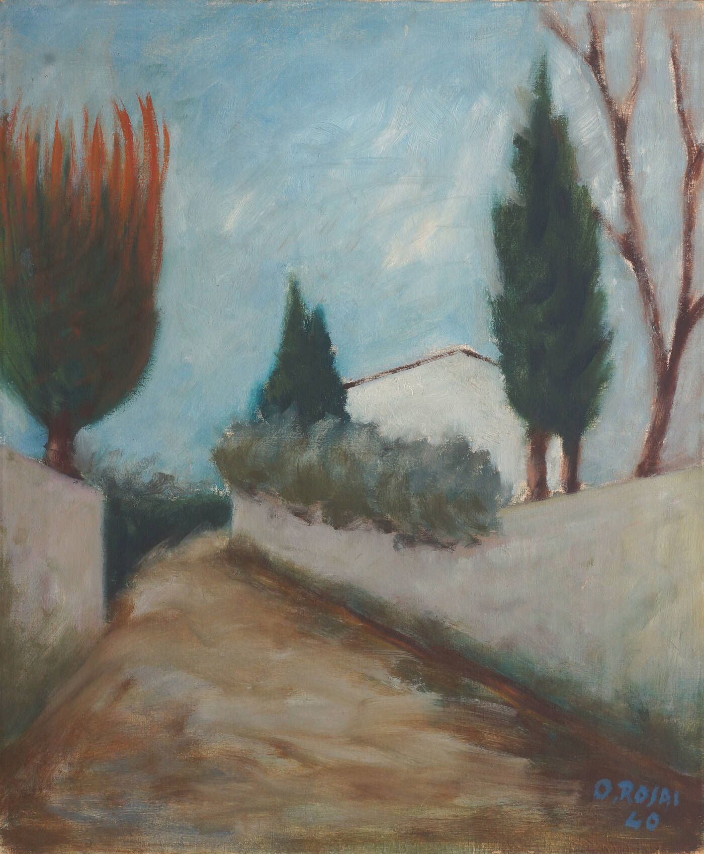OTTONE ROSAI - 'Paesaggio' 1940