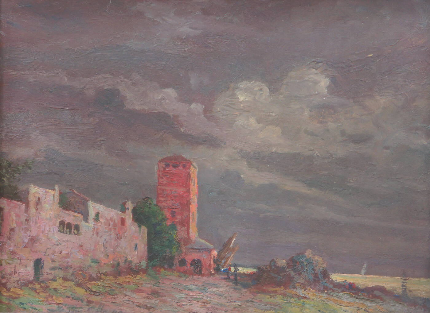 BENEDETTO GHIVARELLO - 'Vecchio porto di Varigotti'