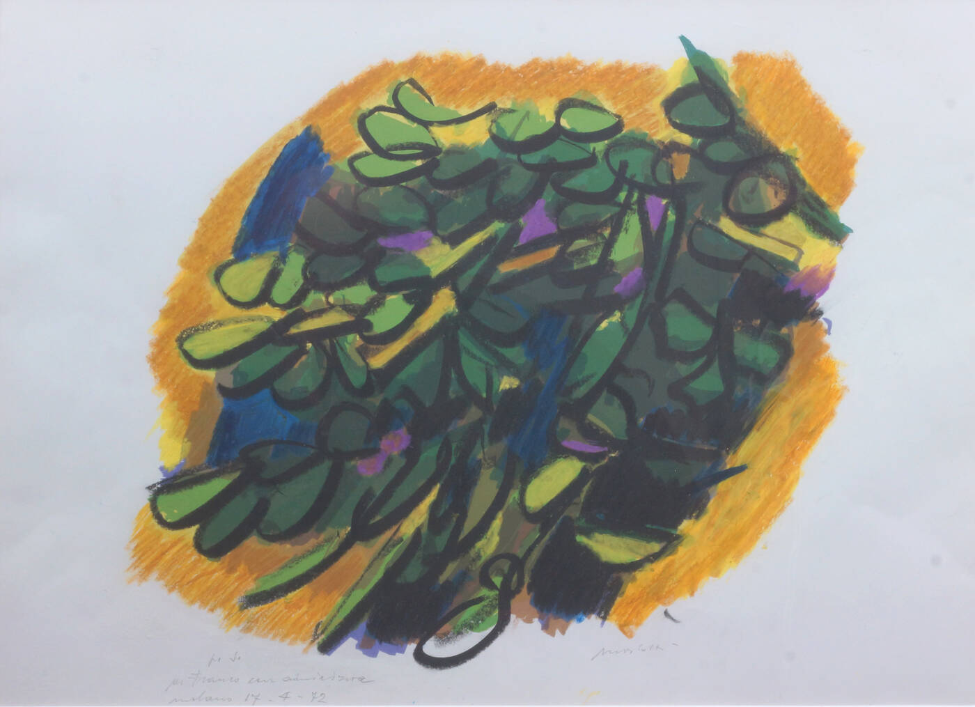 ENNIO MORLOTTI - 'Vegetazione' fine anni '960/primi anni '970