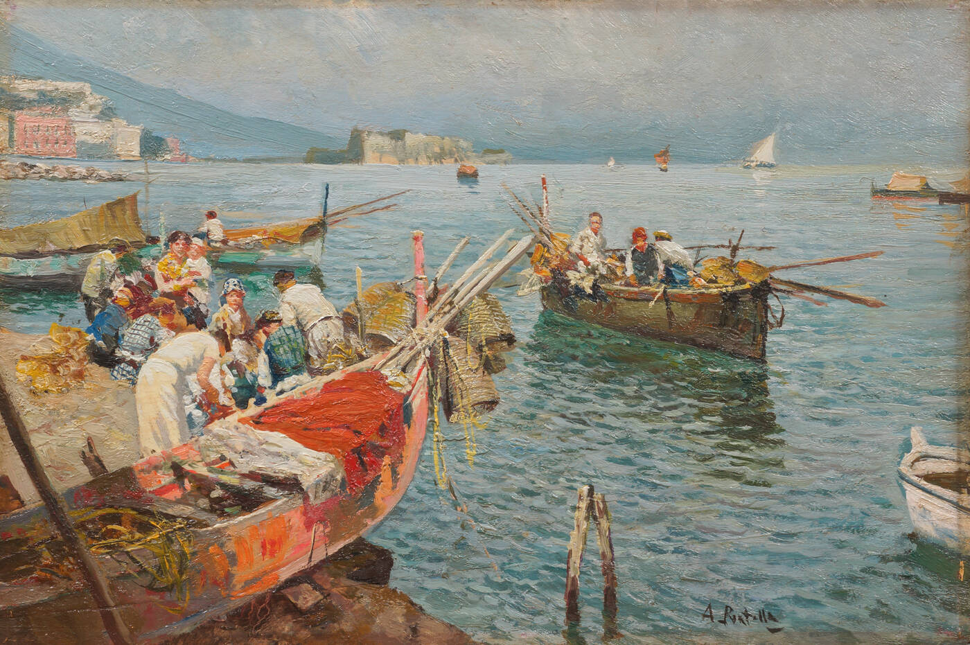 ATTILIO PRATELLA - 'Pescatori della vecchia Napoli'
