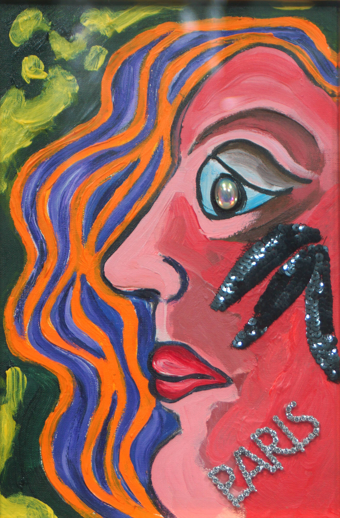 ENRICO BAJ - 'Profilo femminile'