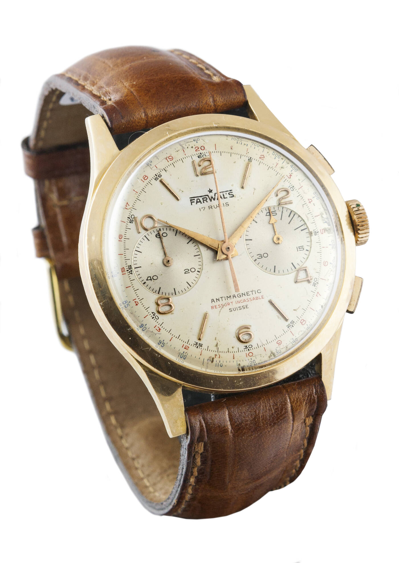 FARWAL'S - Cronografo, Mod. 'Capsulet' a due contatori, anni '60