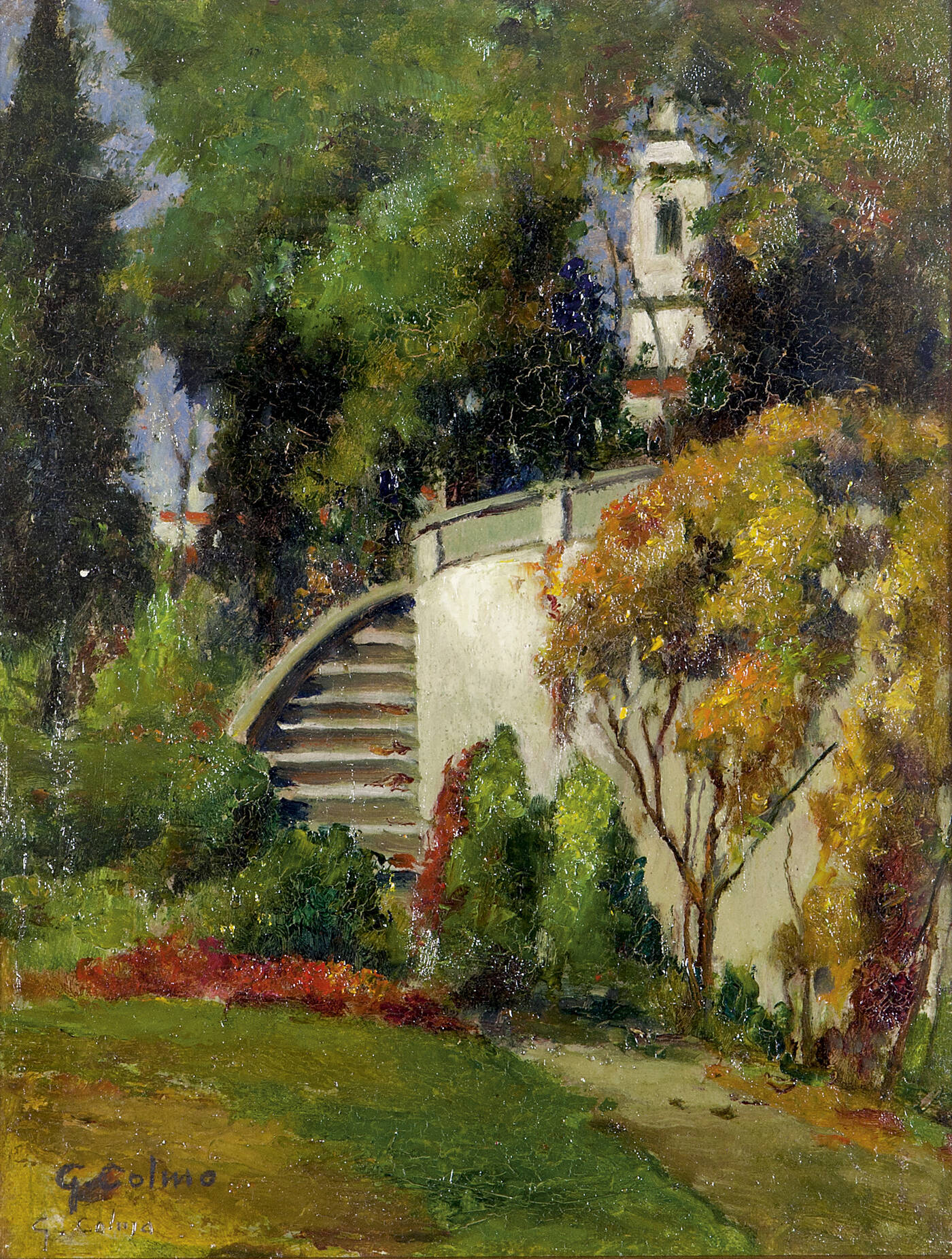 GIOVANNI COLMO - 'Paesaggio  con casa'