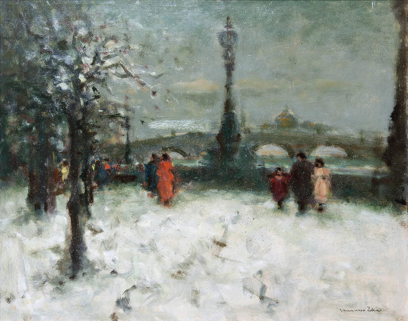 VENANZIO ZOLLA - 'Inverno londinese'
