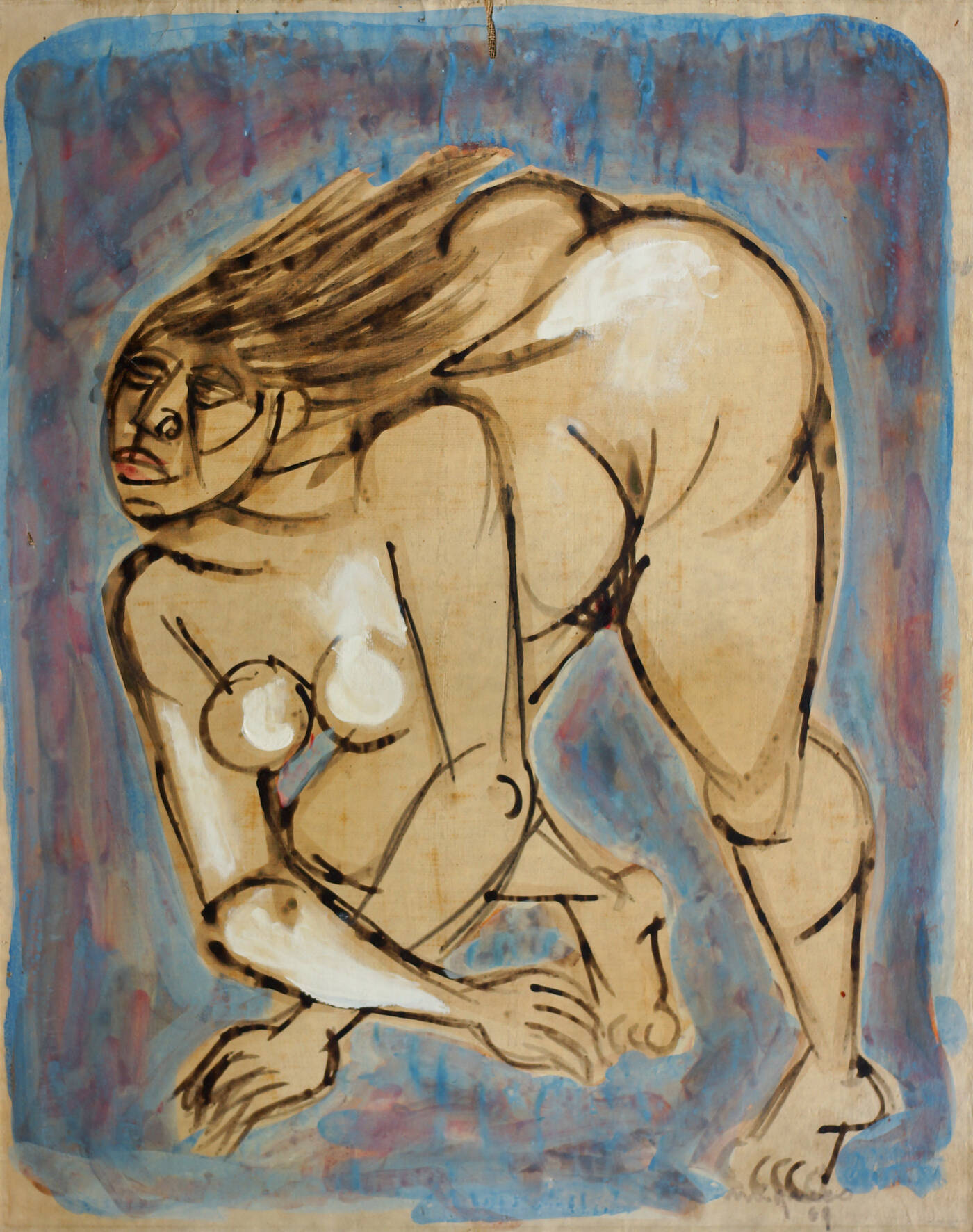GIUSEPPE MIGNECO - 'Nudo femminile' 1969