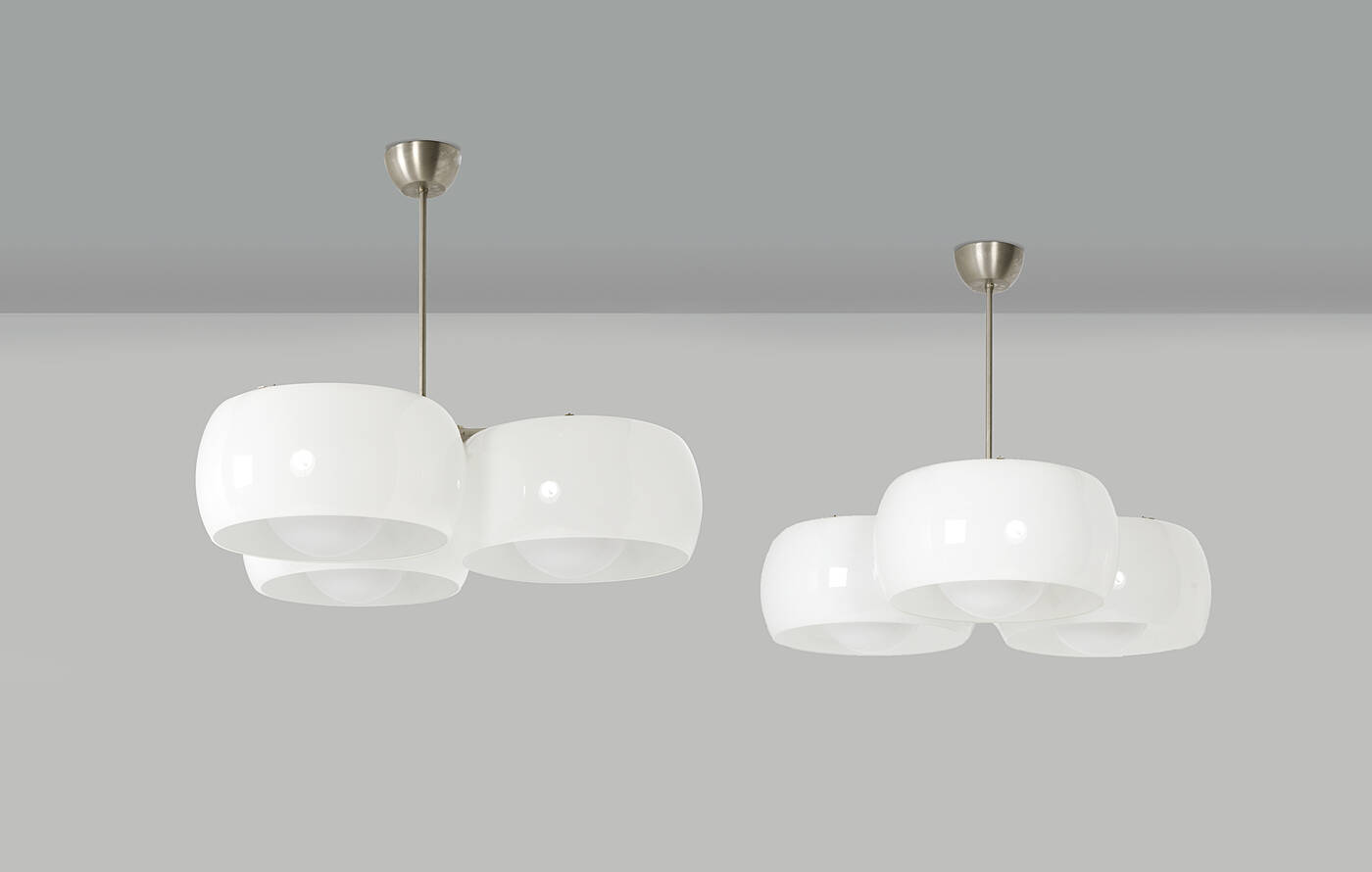 VICO MAGISTRETTI - Coppia di lampade a sospensione mod. Triclinio