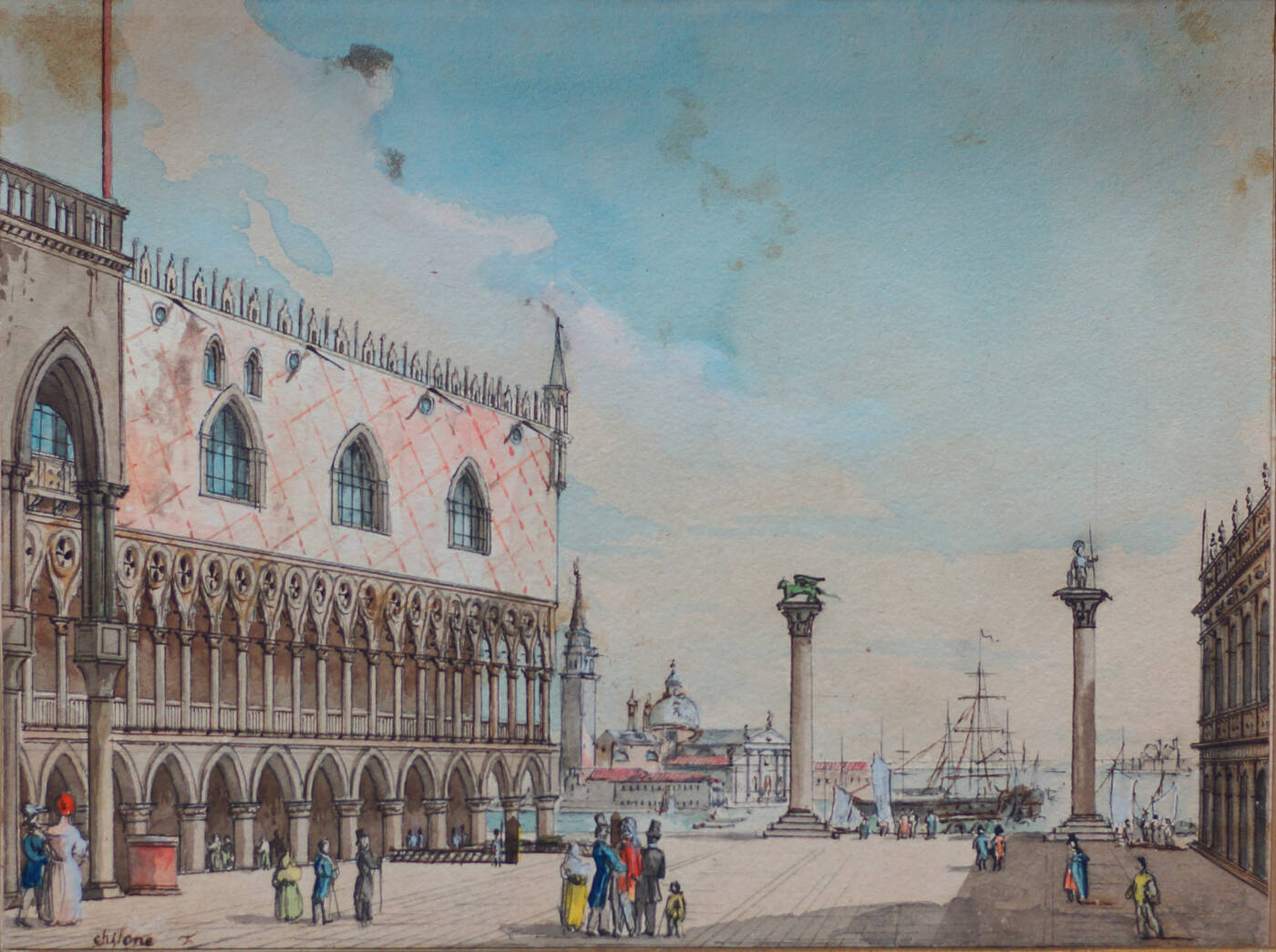 VINCENZO CHILONE - 'Venezia - Palazzo Ducale'